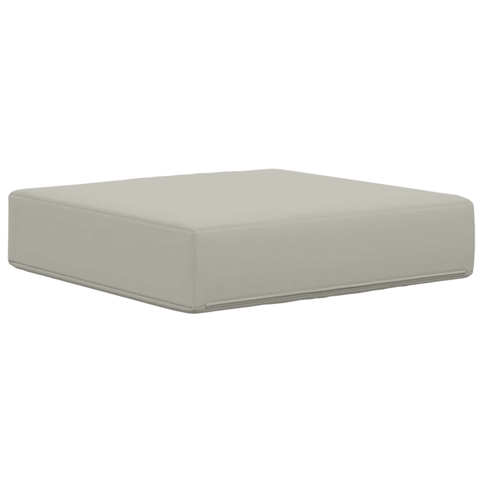 Cuscino da Sedia Esterno 100% Poliestere Grigio 40 x 40 x 8 cm