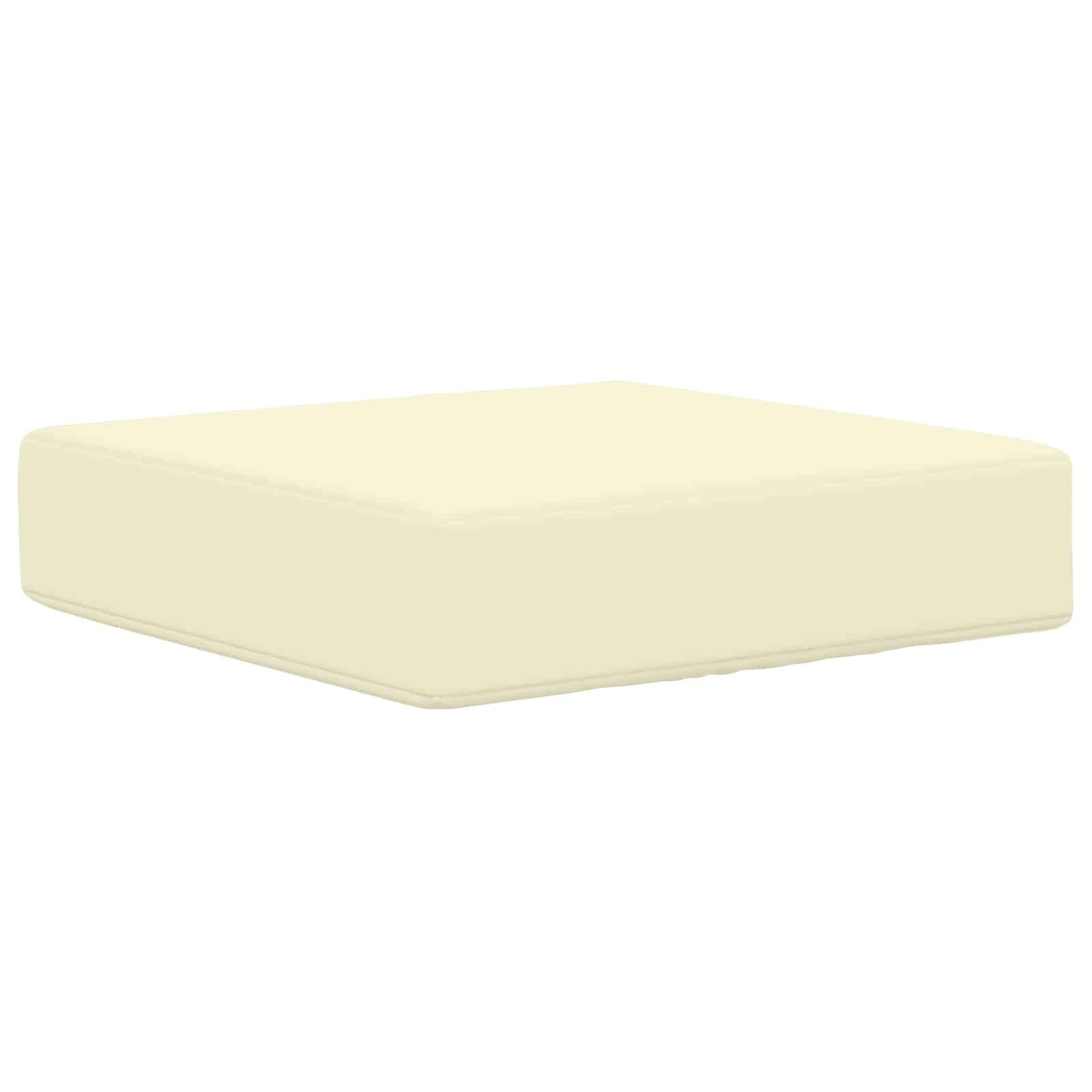 Cuscino da Sedia Esterno 100% Poliestere Crema 40 x 40 x 8 cm