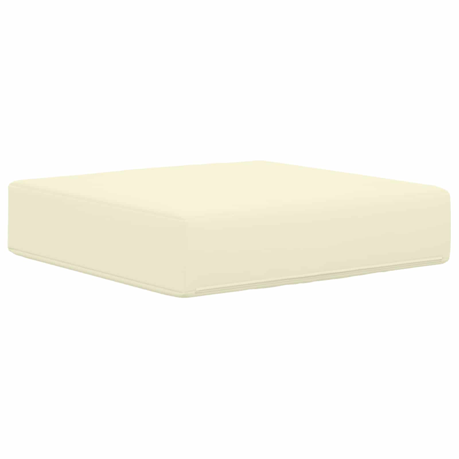 Cuscino da Sedia Esterno 100% Poliestere Crema 40 x 40 x 8 cm