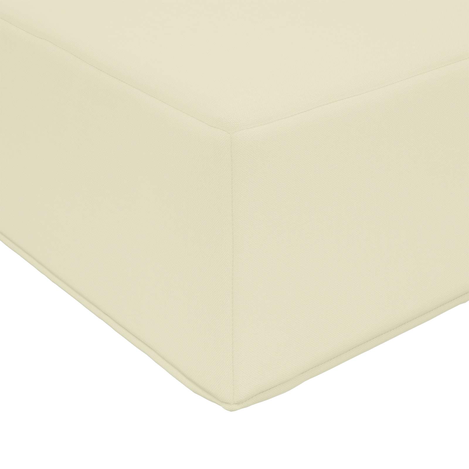 Cuscino da Sedia Esterno 100% Poliestere Crema 40 x 40 x 8 cm