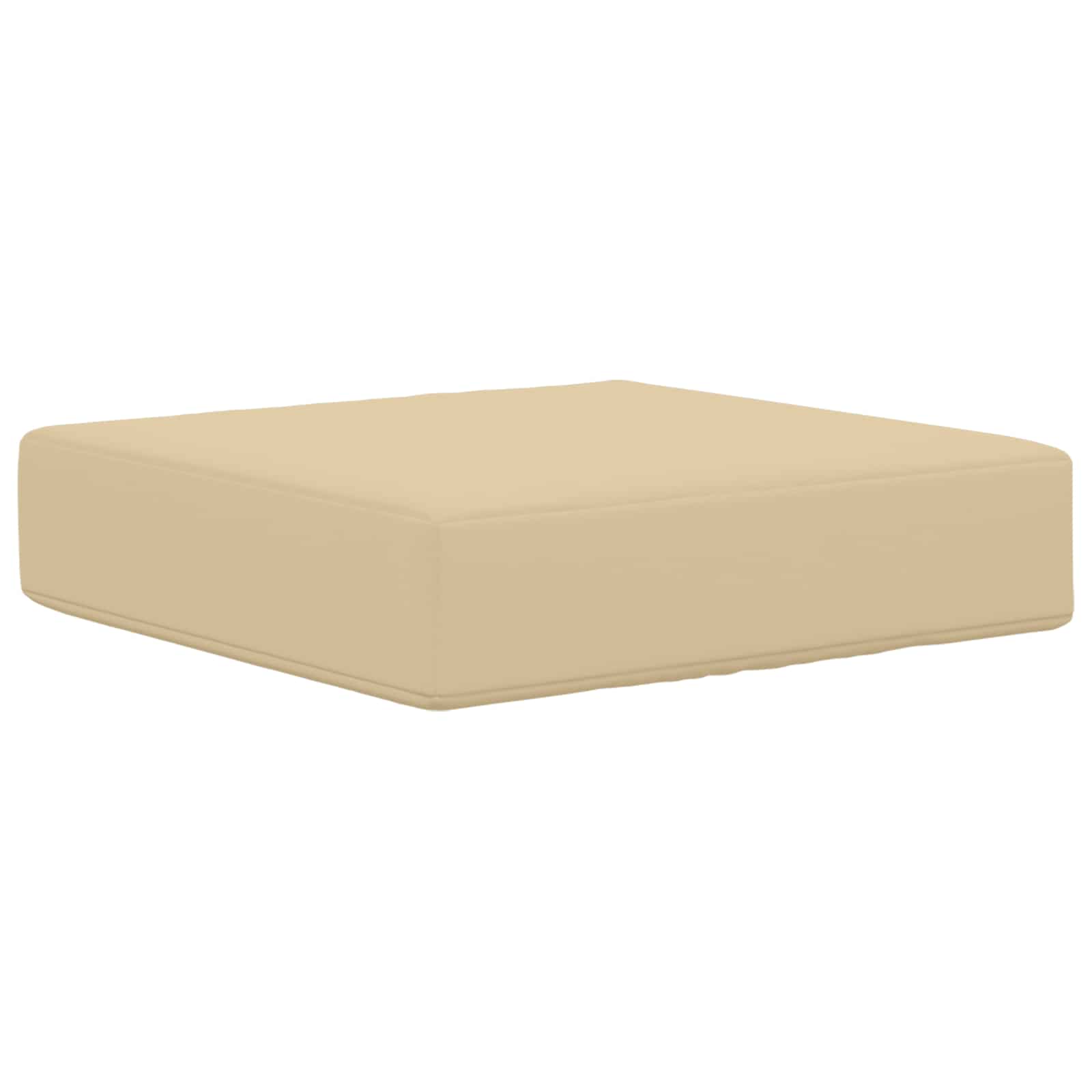 Cuscino da Sedia Esterno 100% Poliestere Beige 40 x 40 x 8 cm