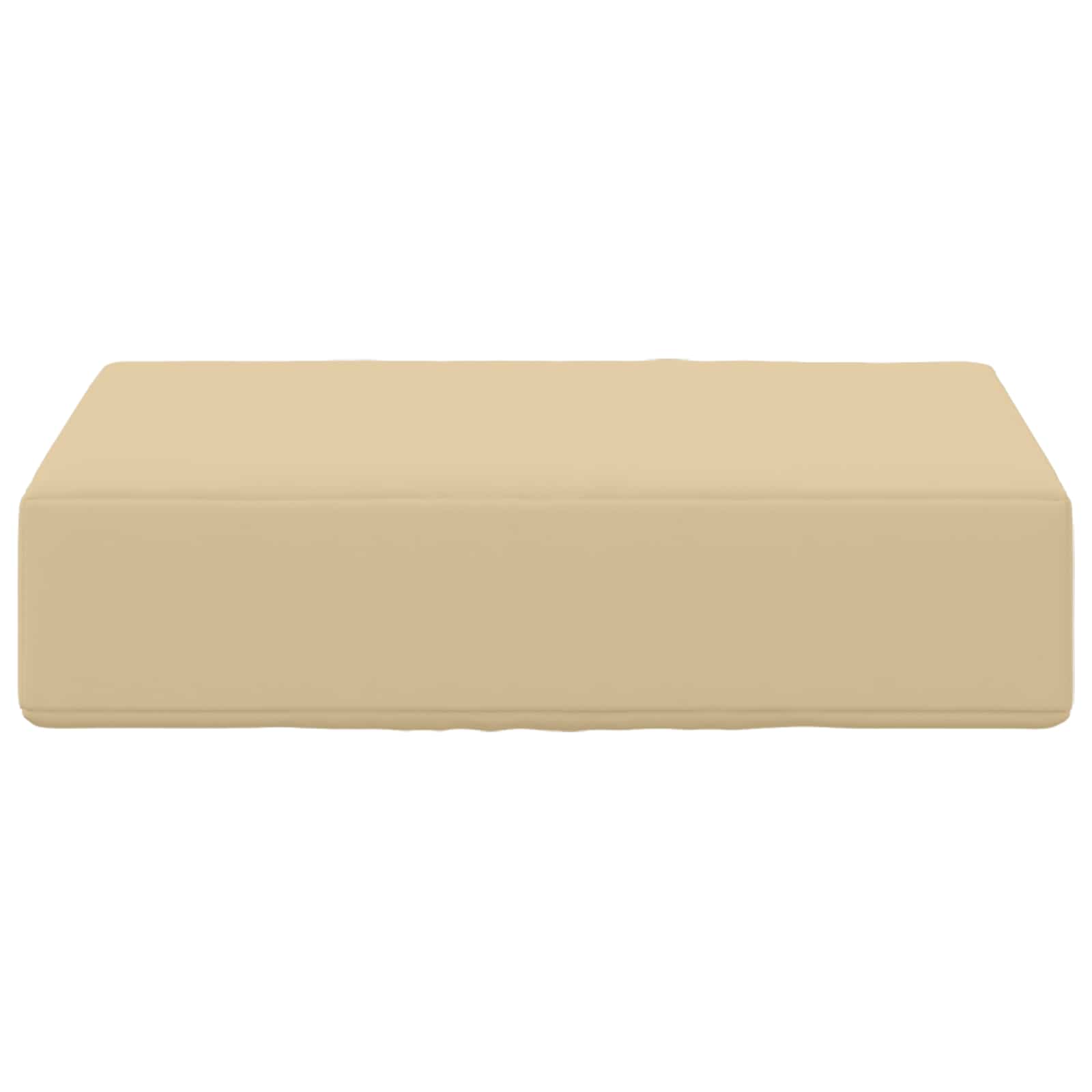 Cuscino da Sedia Esterno 100% Poliestere Beige 40 x 40 x 8 cm