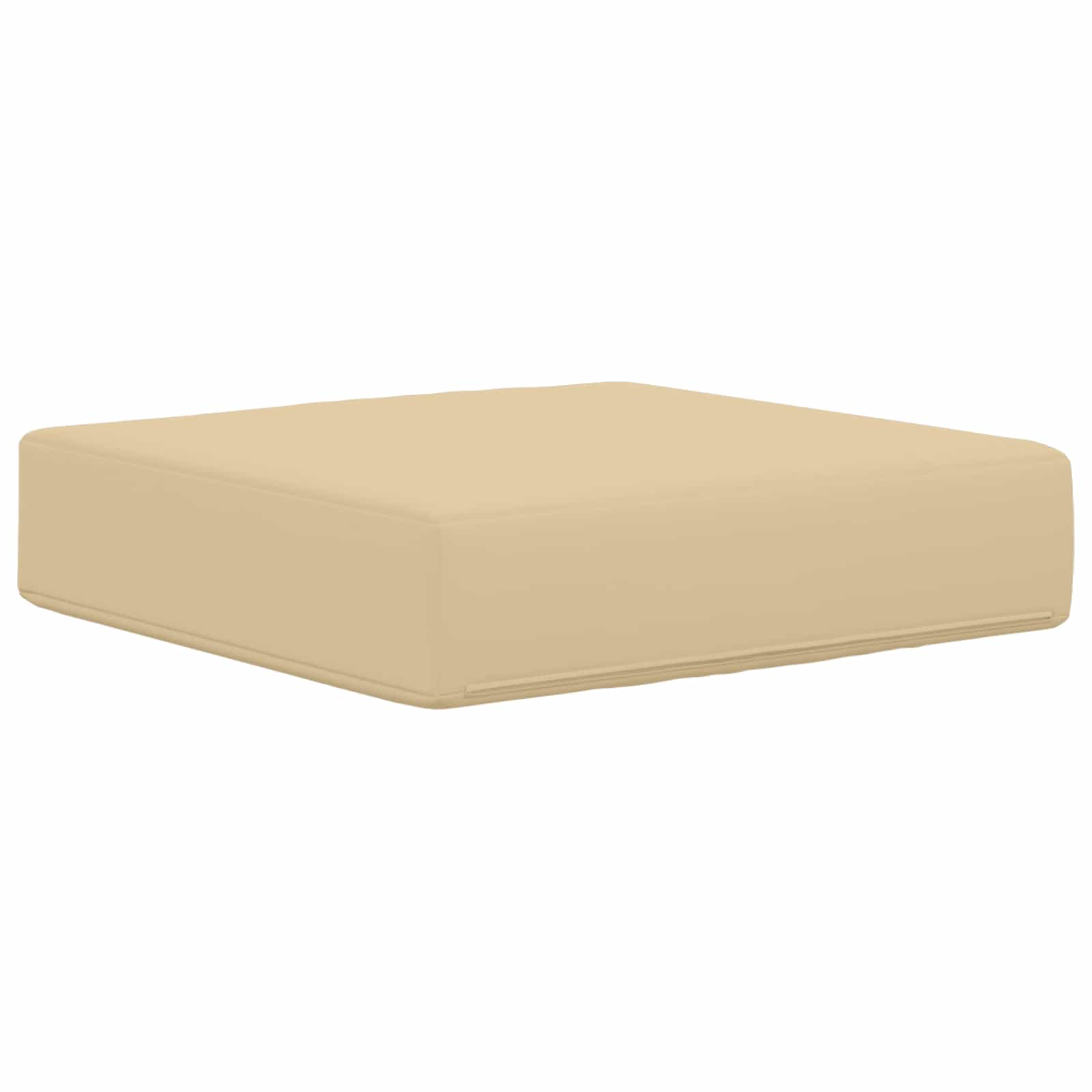 Cuscino da Sedia Esterno 100% Poliestere Beige 40 x 40 x 8 cm