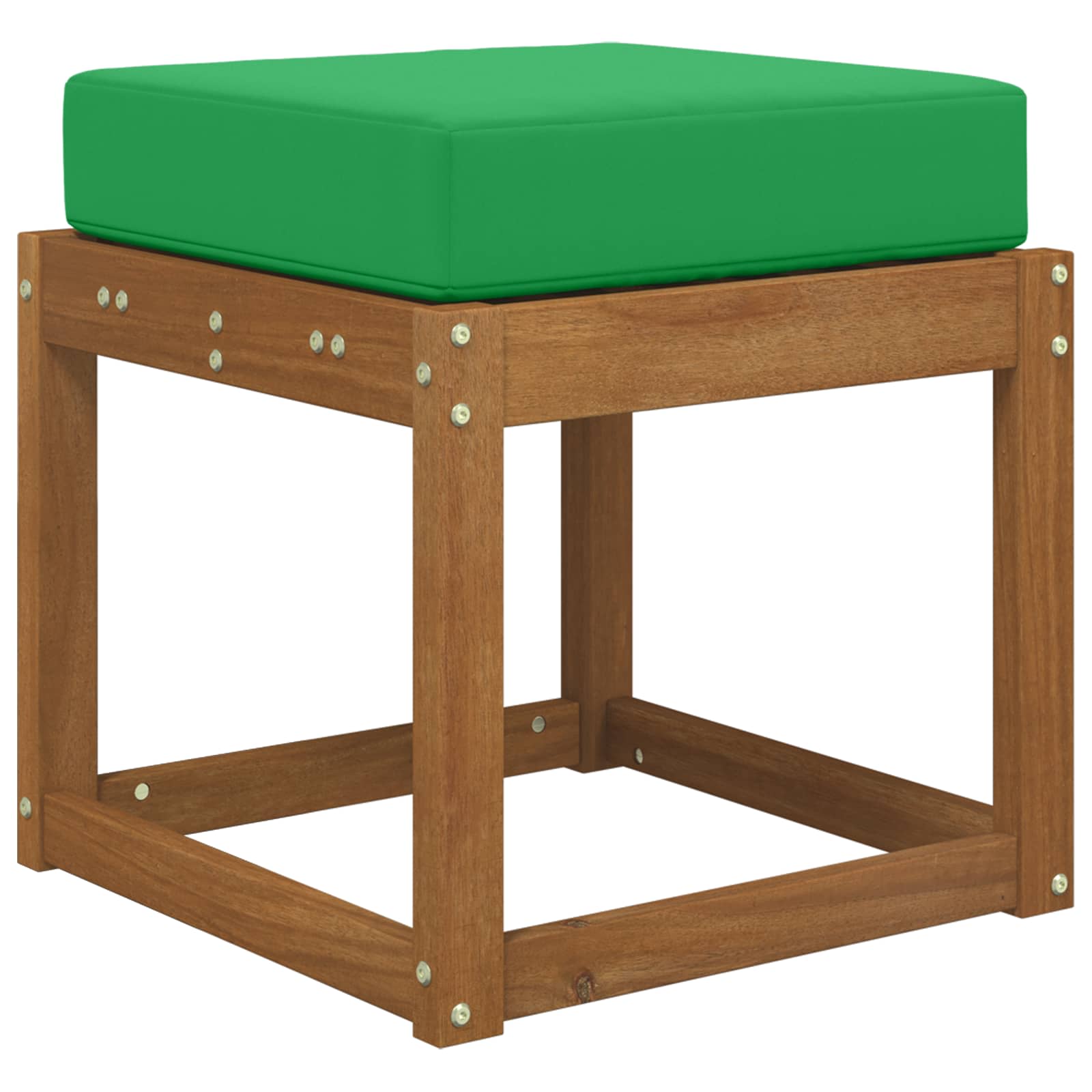 Cuscino da Sedia Esterno 100% Poliestere Verde 40 x 40 x 8 cm