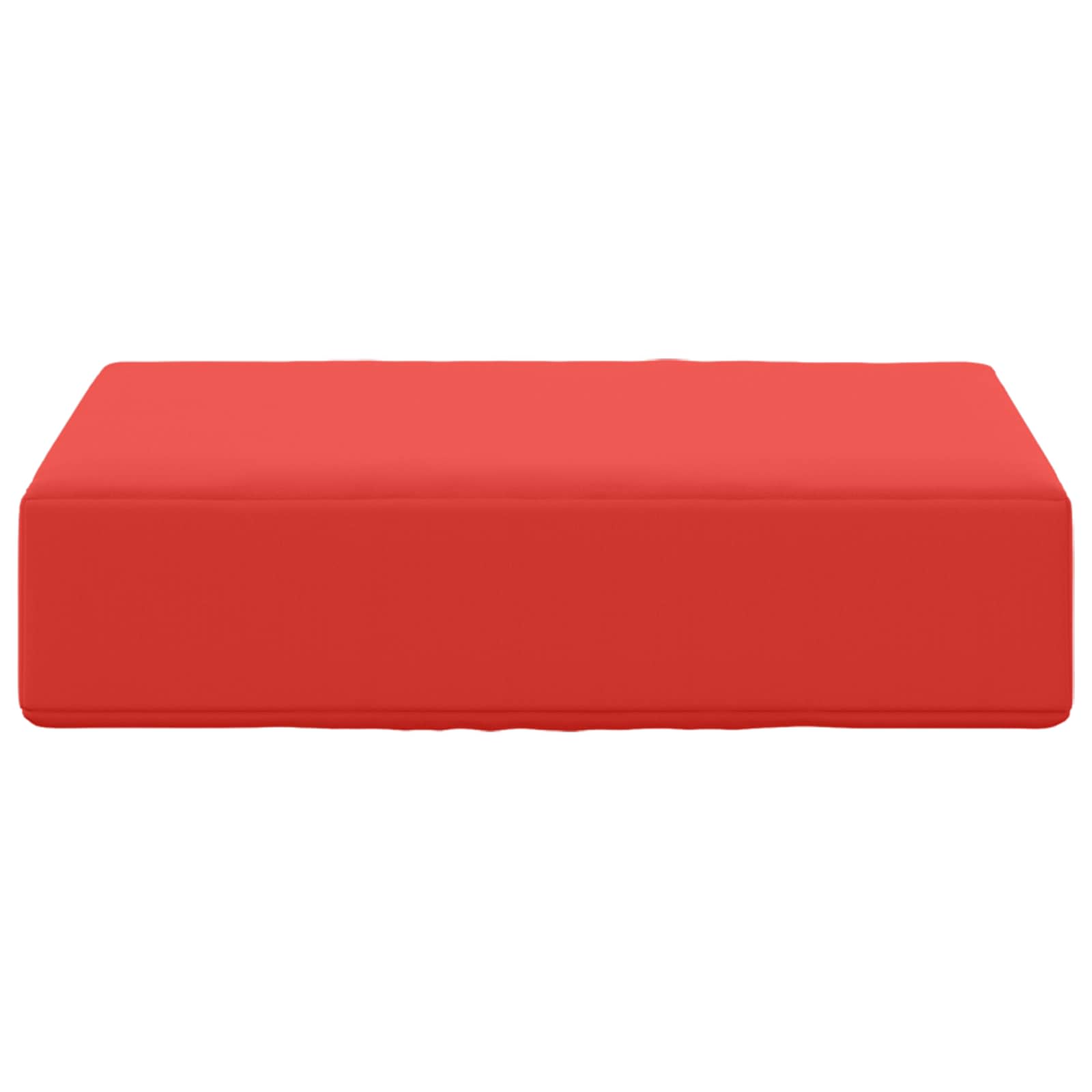 Cuscino da Sedia Esterno 100% Poliestere Rosso 40 x 40 x 8 cm