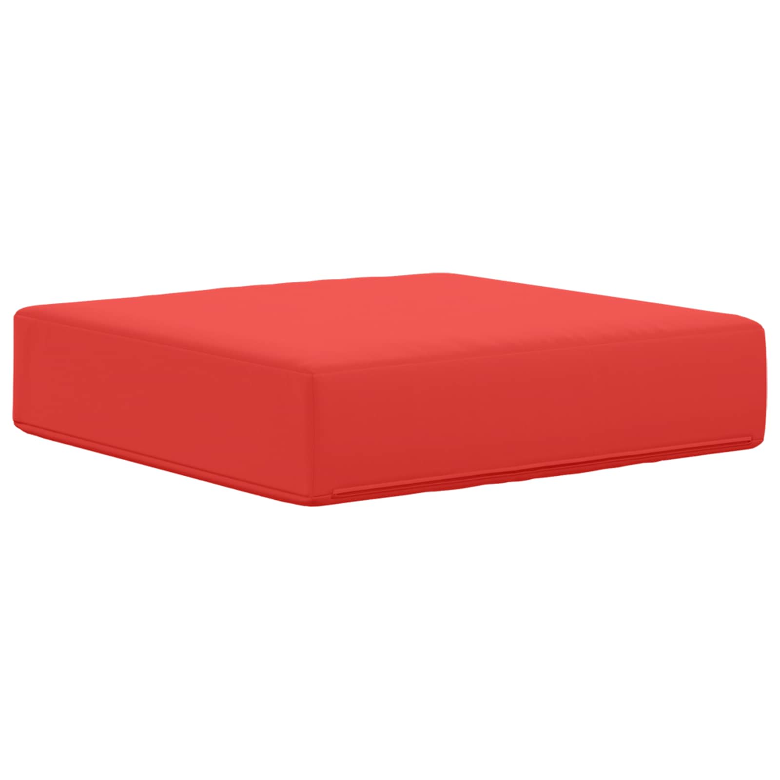 Cuscino da Sedia Esterno 100% Poliestere Rosso 40 x 40 x 8 cm
