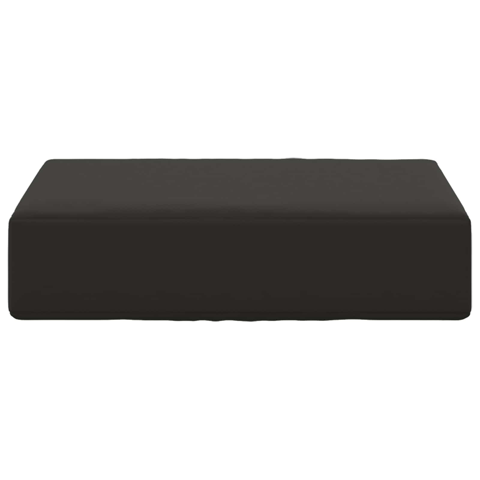 Cuscino da Sedia Esterno 100% Poliestere Nero 40 x 40 x 8 cm