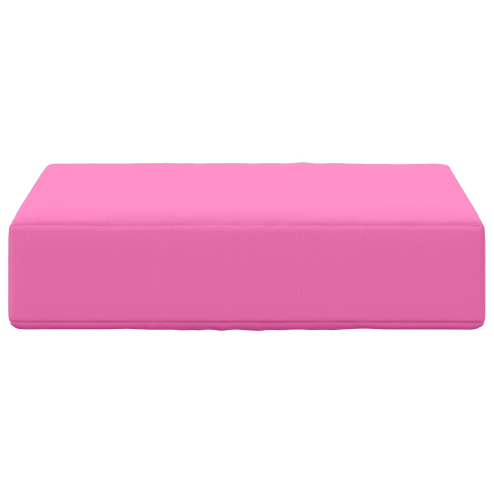 Cuscino da Sedia Esterno 100% Poliestere Rosa 40 x 40 x 8 cm
