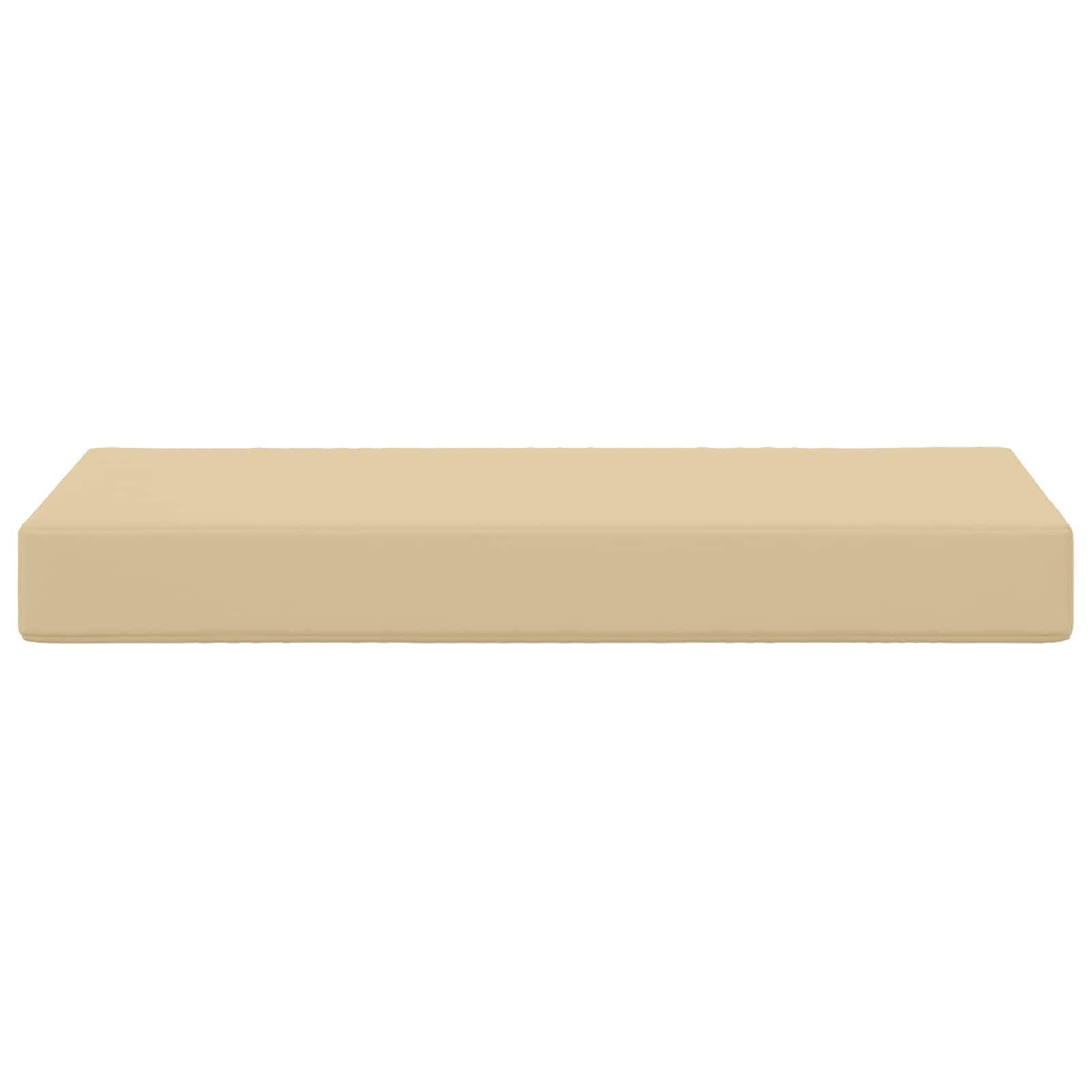 Cuscino da Sedia Esterno 100% Poliestere Beige 80 x 40 x 8 cm