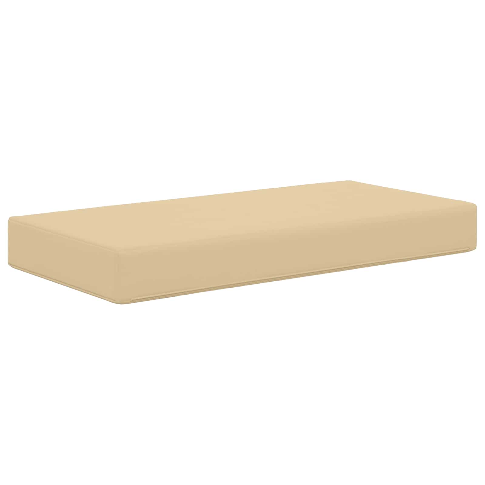 Cuscino da Sedia Esterno 100% Poliestere Beige 80 x 40 x 8 cm