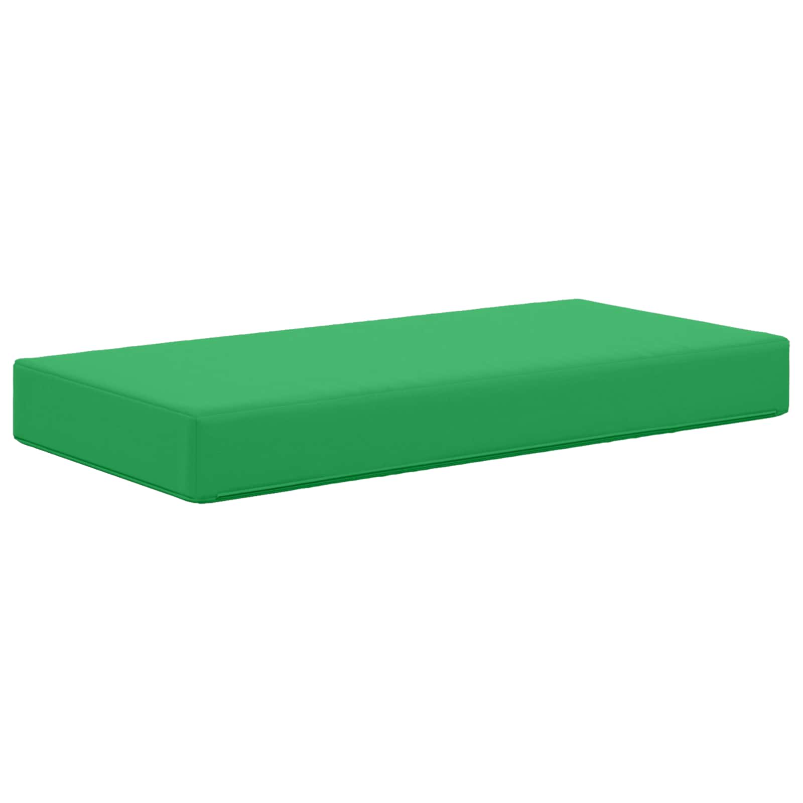Cuscino da Sedia Esterno 100% Poliestere Verde 80 x 40 x 8 cm