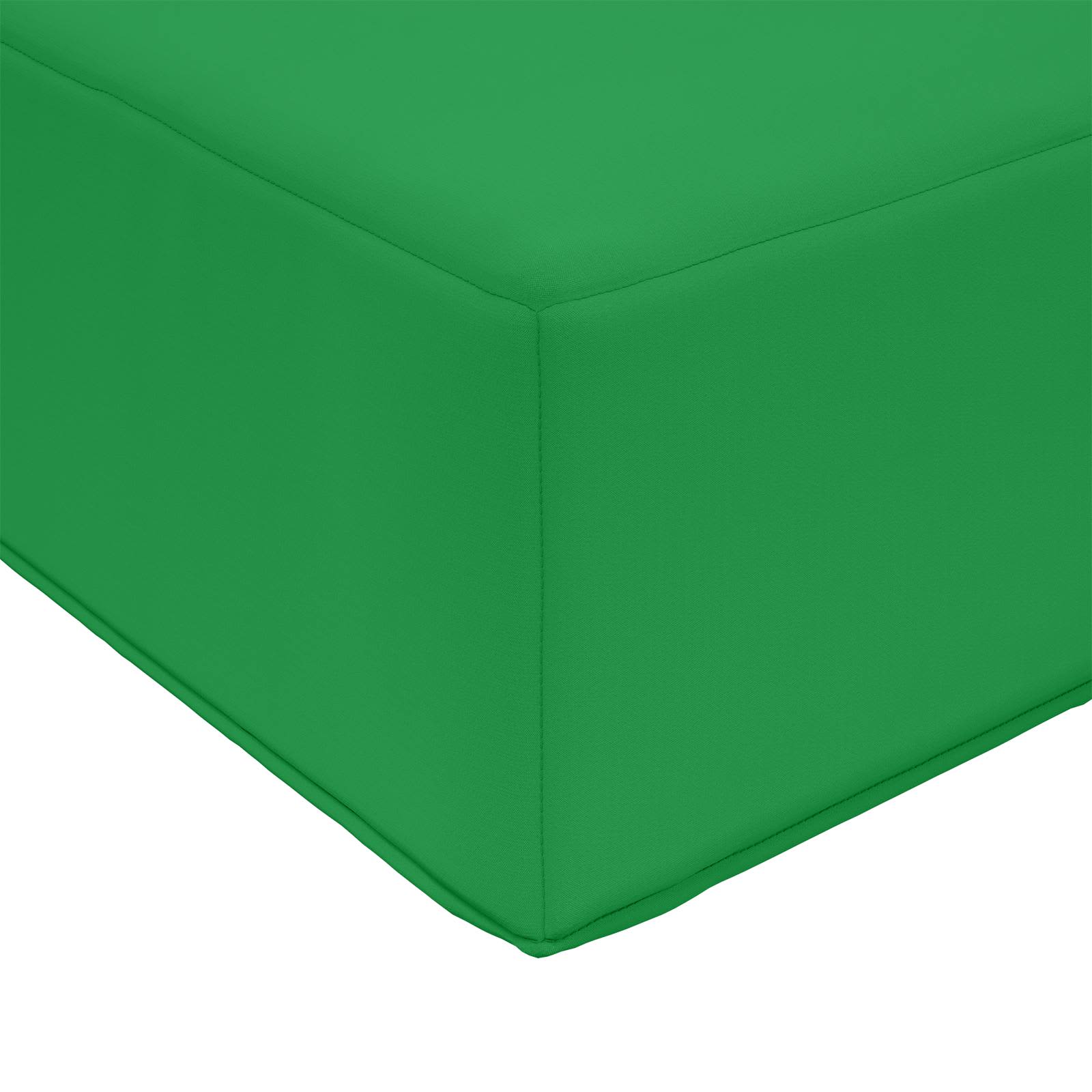 Cuscino da Sedia Esterno 100% Poliestere Verde 80 x 40 x 8 cm