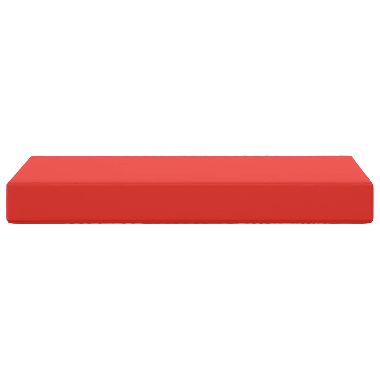 Cuscino da Sedia Esterno 100% Poliestere Rosso 80 x 40 x 8 cm
