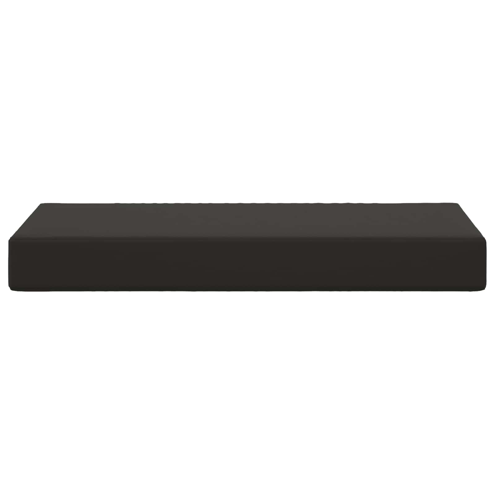 Cuscino da Sedia Esterno 100% Poliestere Nero 80 x 40 x 8 cm