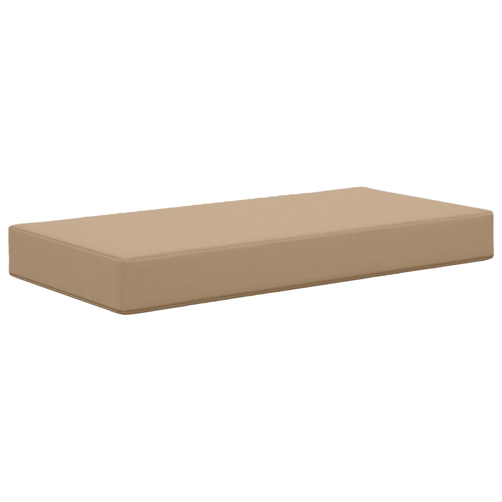 Cuscino da Sedia Esterno 100% Poliestere Tortora 80 x 40 x 8 cm