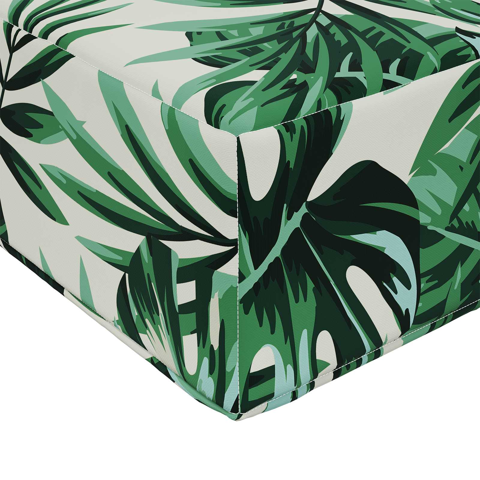 Cuscino da Sedia Esterno 100% Poliestere Fogli tropicali