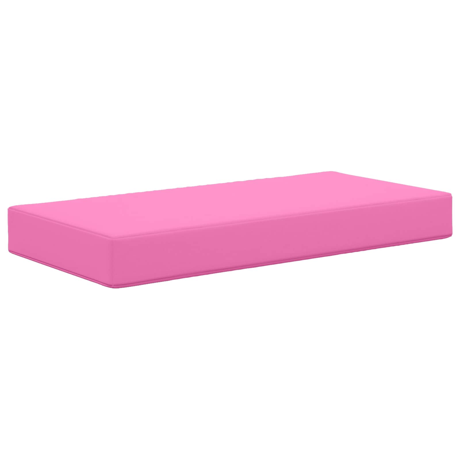 Cuscino da Sedia Esterno 100% Poliestere Rosa 80 x 40 x 8 cm