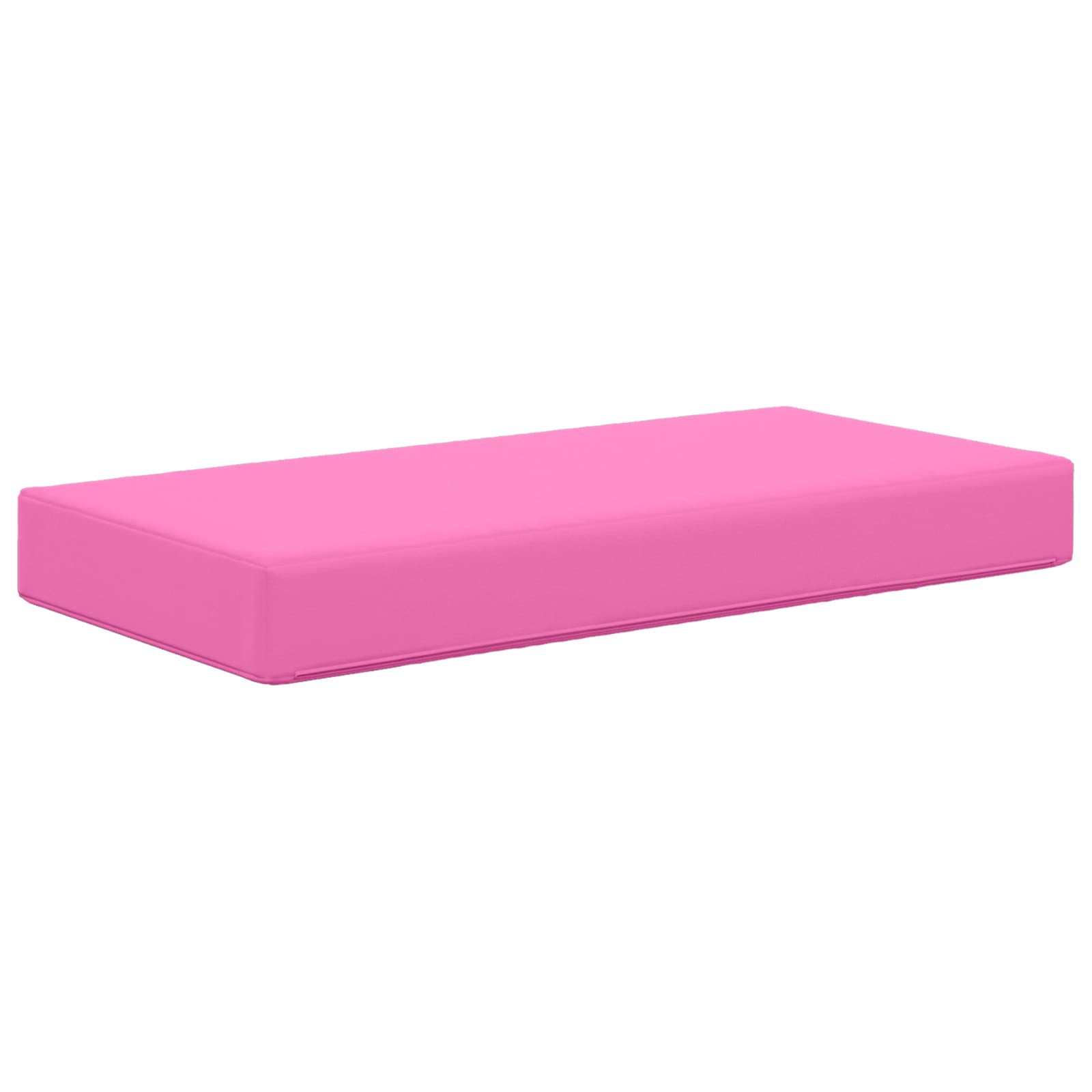 Cuscino da Sedia Esterno 100% Poliestere Rosa 80 x 40 x 8 cm