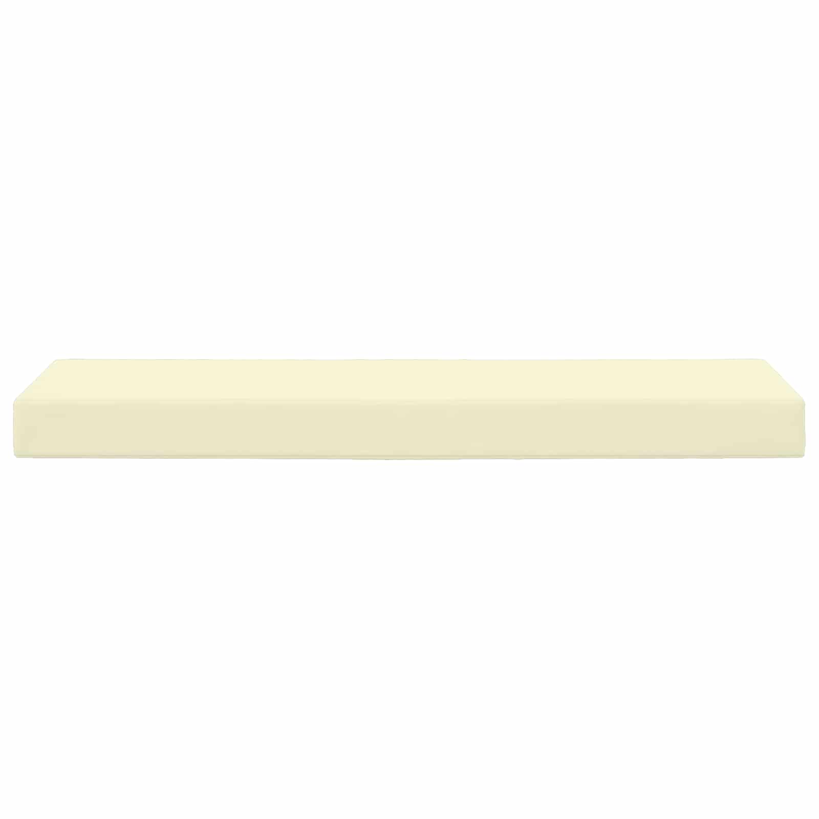 Cuscino da Sedia Esterno 100% Poliestere Crema 115 x 40 x 8 cm