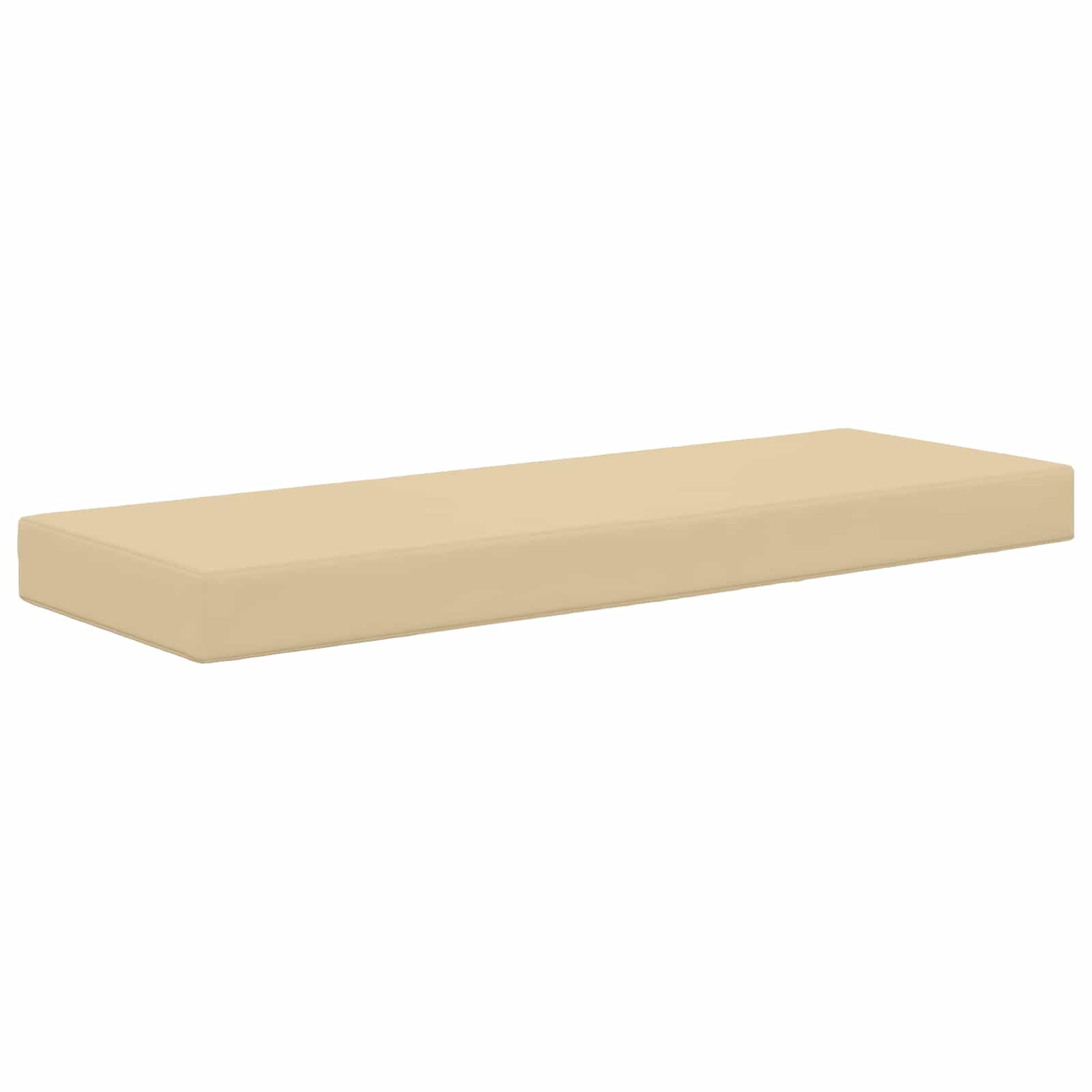 Cuscino da Sedia Esterno 100% Poliestere Beige 115 x 40 x 8 cm