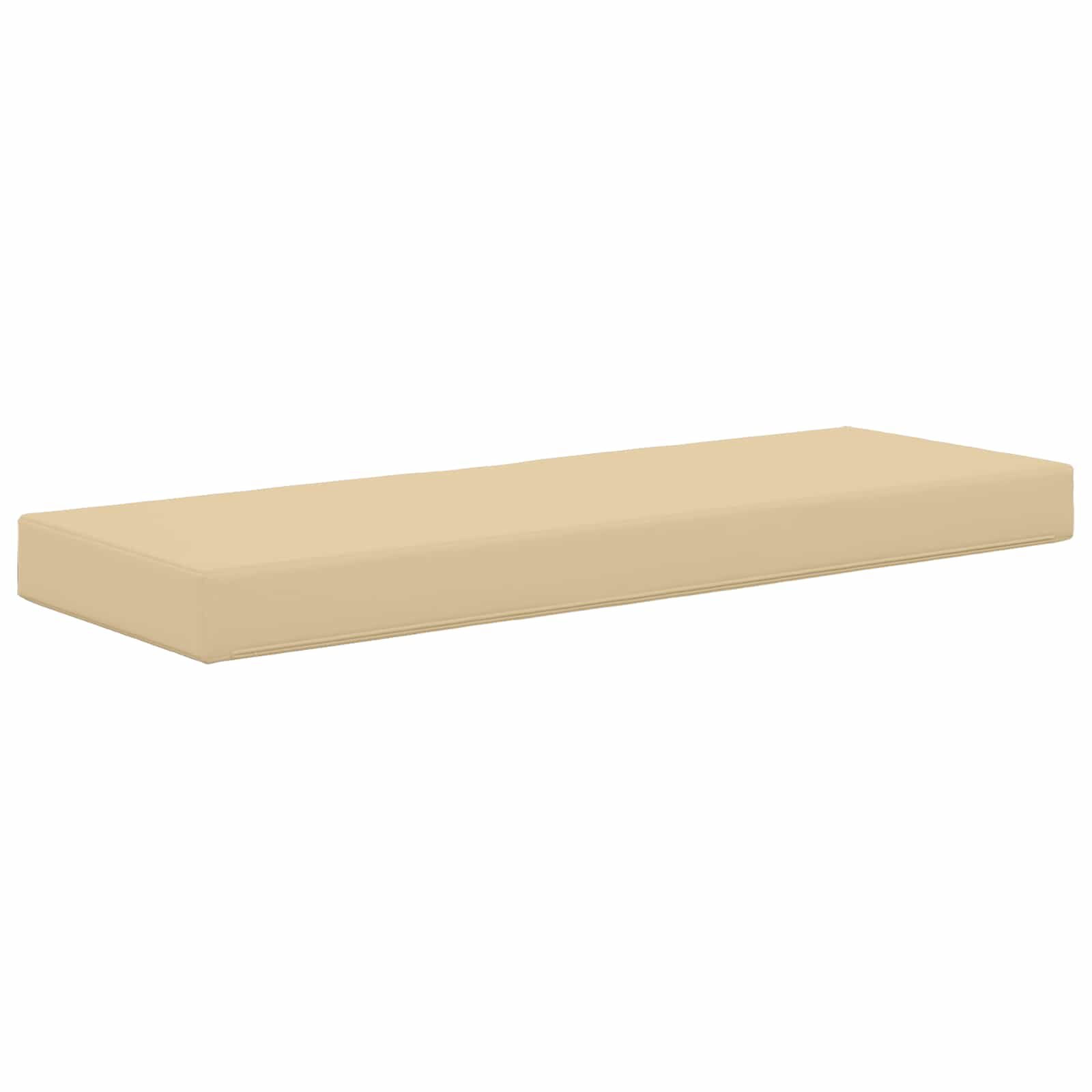 Cuscino da Sedia Esterno 100% Poliestere Beige 115 x 40 x 8 cm