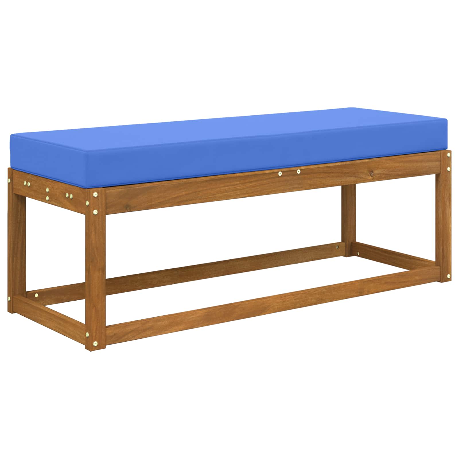 Cuscino da Sedia Esterno 100% Poliestere Blu Reale