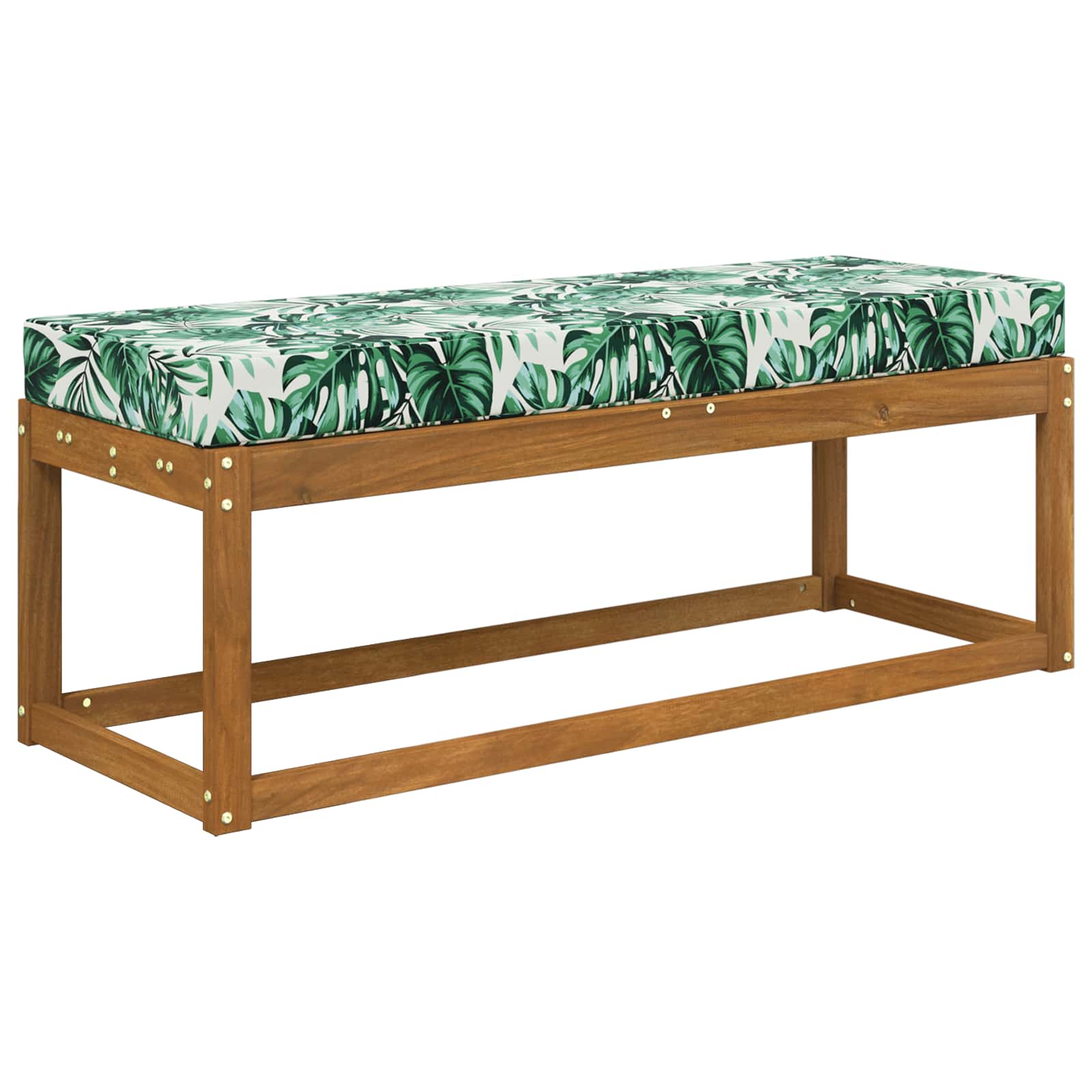Cuscino da Sedia Esterno 100% Poliestere Fogli tropicali