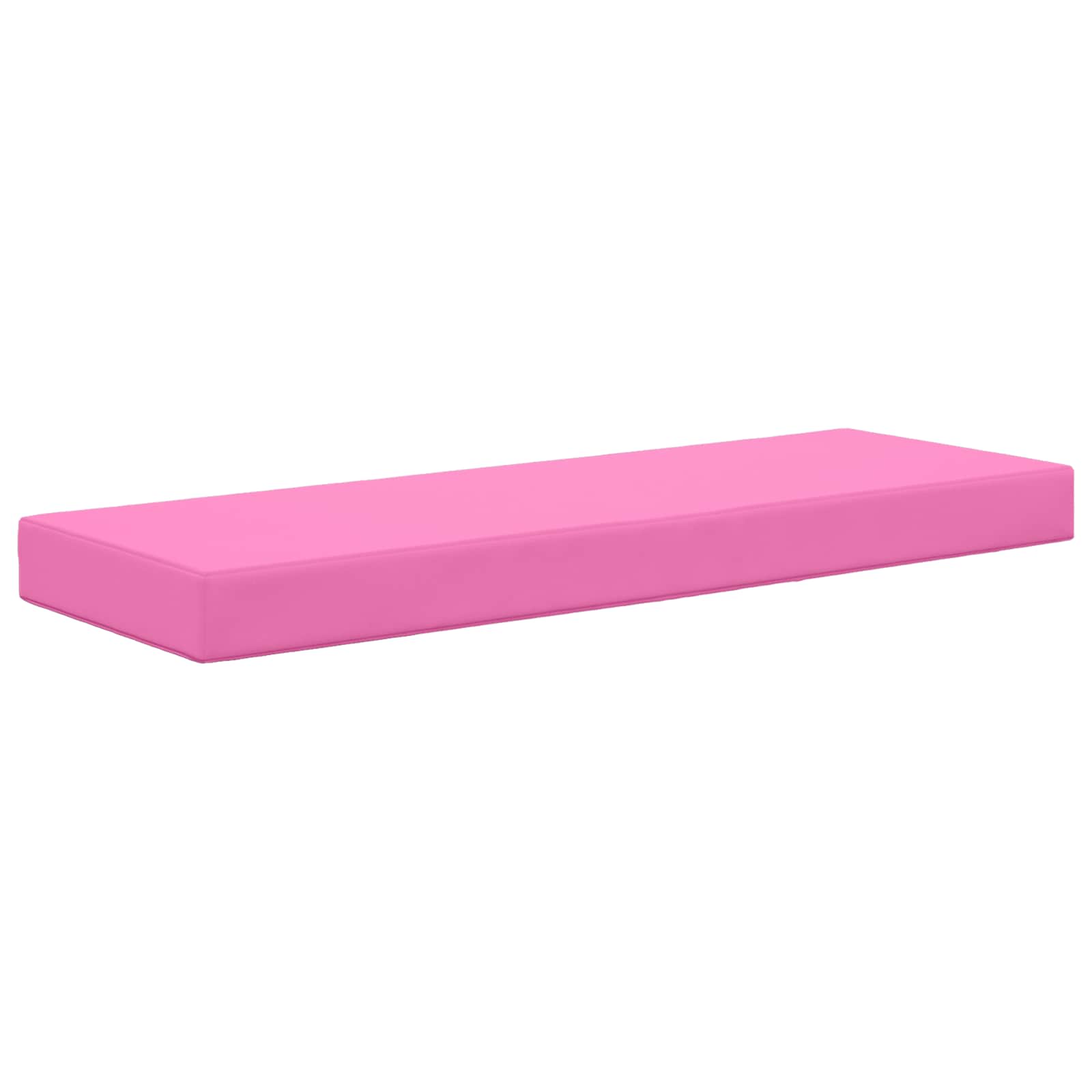 Cuscino da Sedia Esterno 100% Poliestere Rosa 115 x 40 x 8 cm