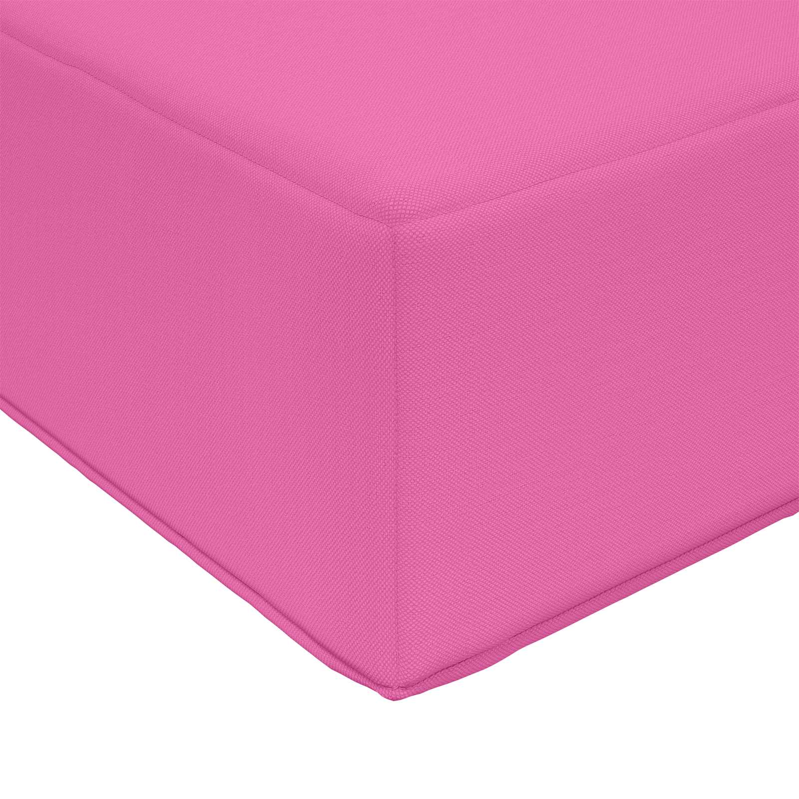 Cuscino da Sedia Esterno 100% Poliestere Rosa 115 x 40 x 8 cm