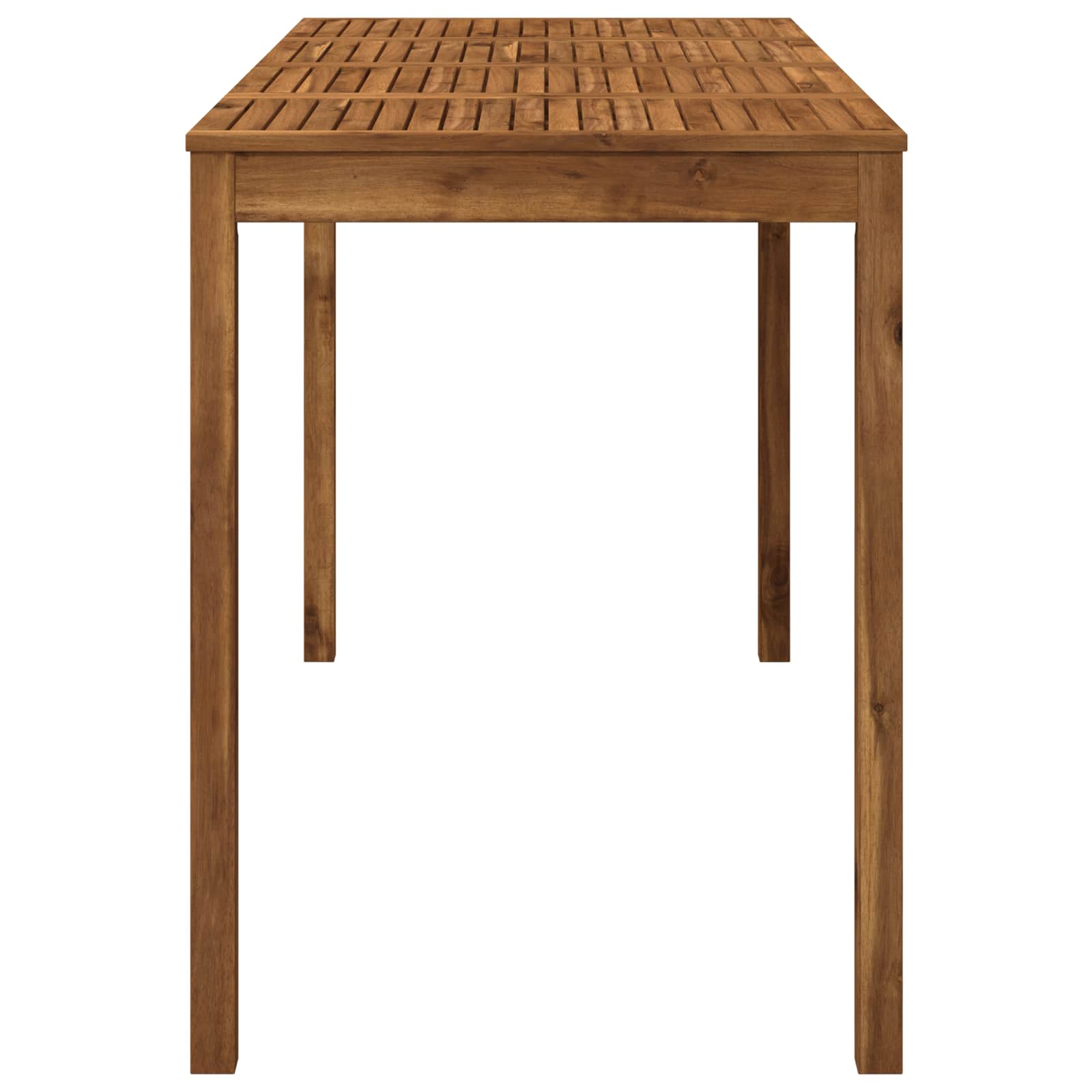 Tavolo Bar da Giardino Naturale 196 x 80,5 x 105 cm
