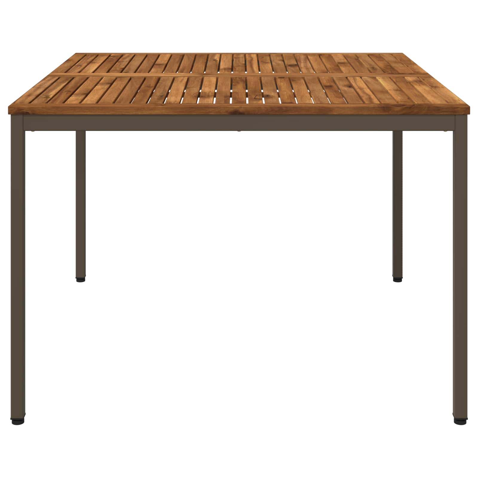 Tavolo da cena da giardino Naturale e Caffè 110 x 108,5 x 75 cm