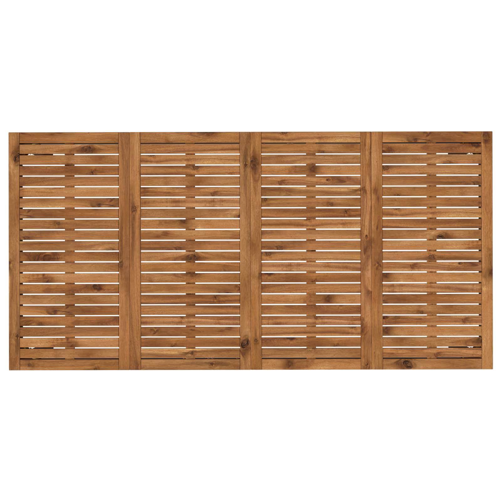 Tavolo da cena da giardino Naturale e Nero 147 x 88,5 x 75 cm