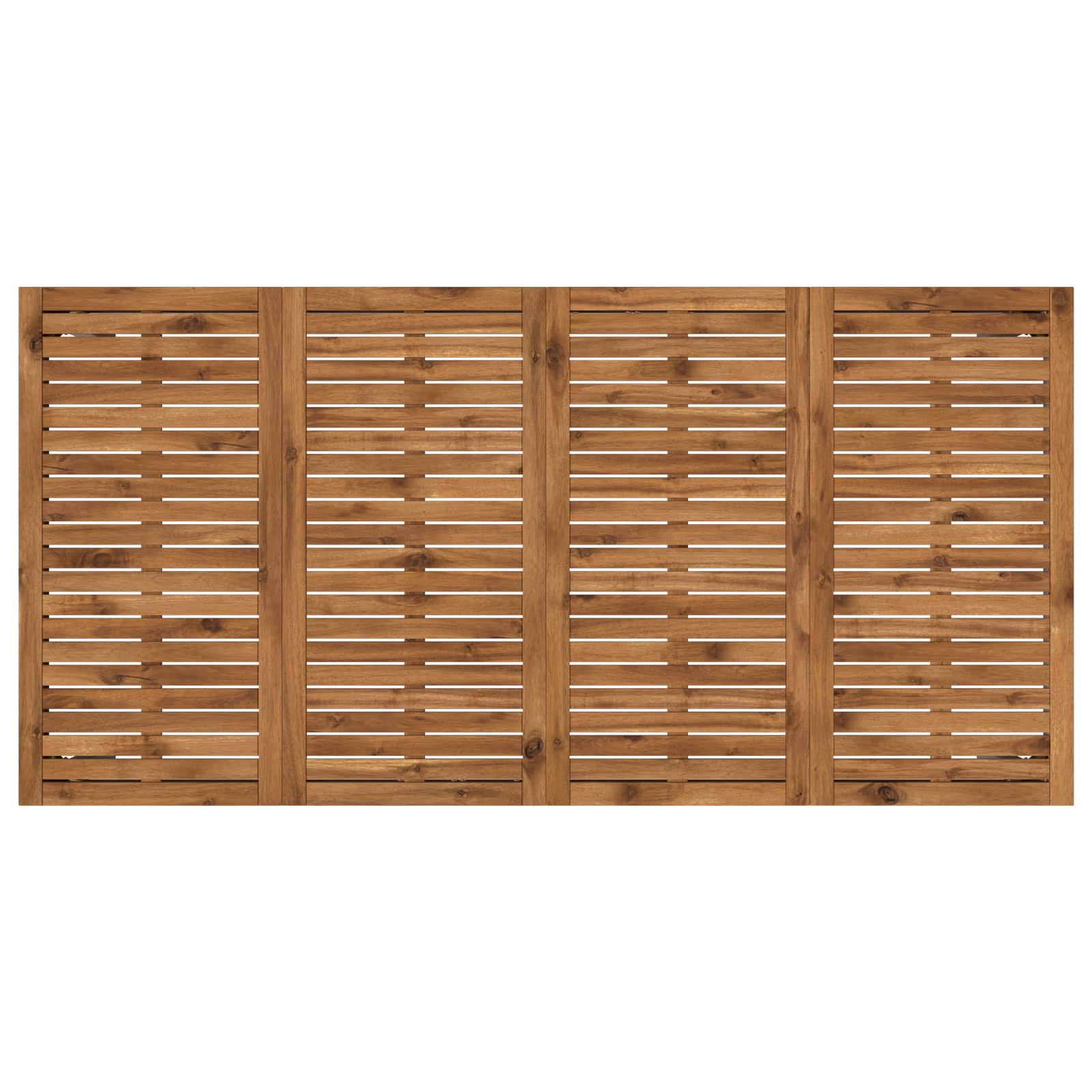 Tavolo da cena da giardino Naturale e Bianco 147 x 88,5 x 75 cm