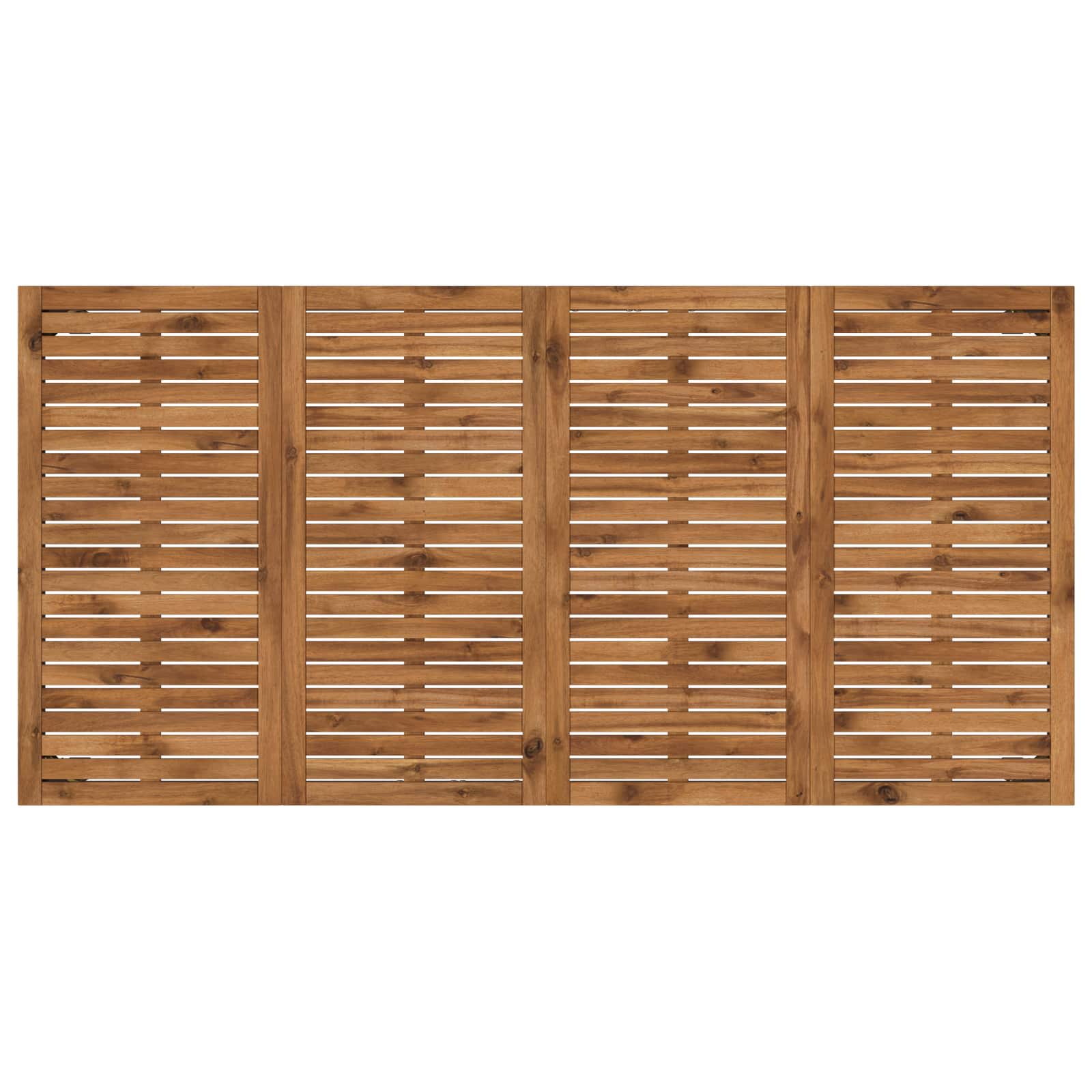 Tavolo da cena da giardino Naturale e Nero 180 x 88,5 x 75 cm