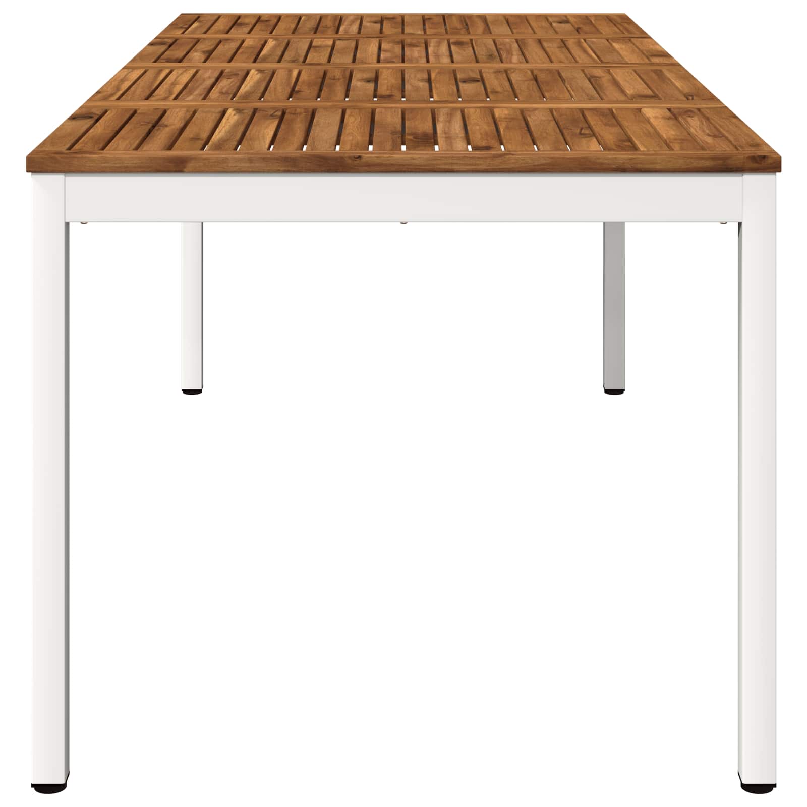 Tavolo da cena da giardino Naturale e Bianco 180 x 88,5 x 75 cm
