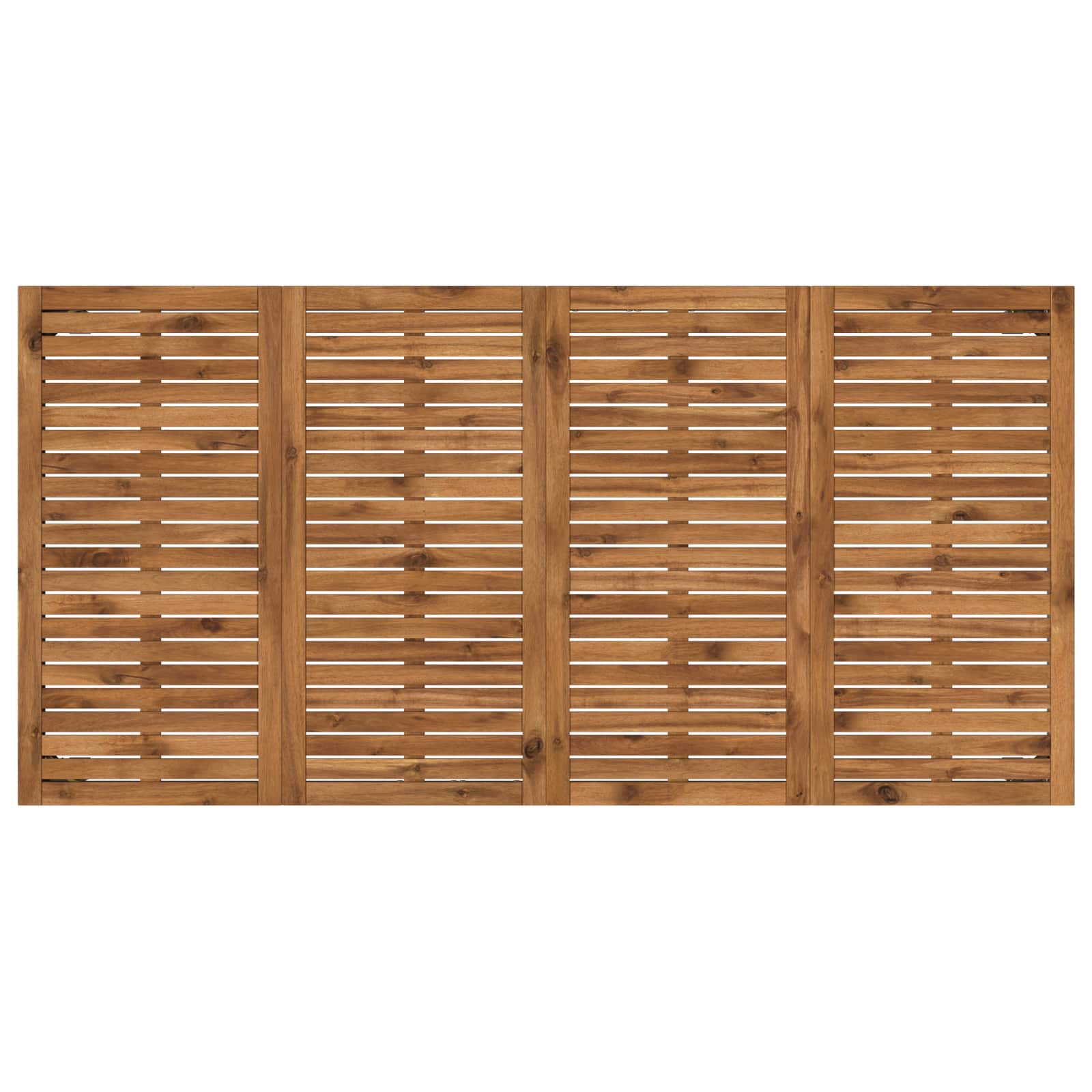 Tavolo da cena da giardino Naturale e Bianco 180 x 88,5 x 75 cm