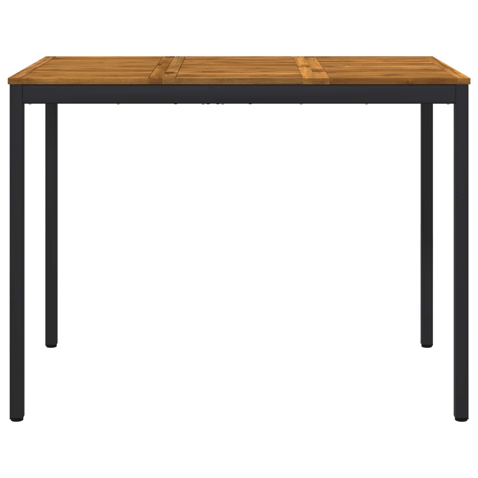 Tavolo Bar da Giardino Naturale e Nero 141 x 80,5 x 105 cm