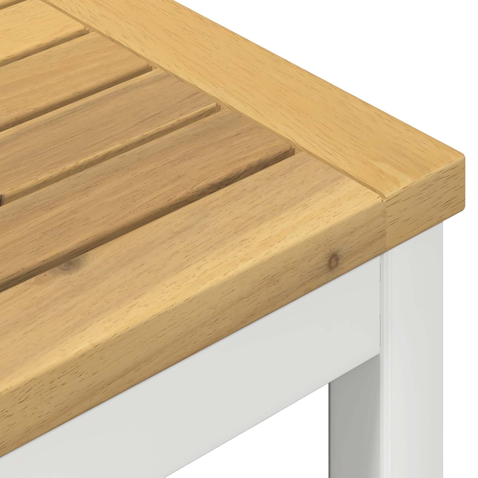Tavolo Bar da Giardino NAARDEN Sbiancato 196 x 80,5 x 105 cm