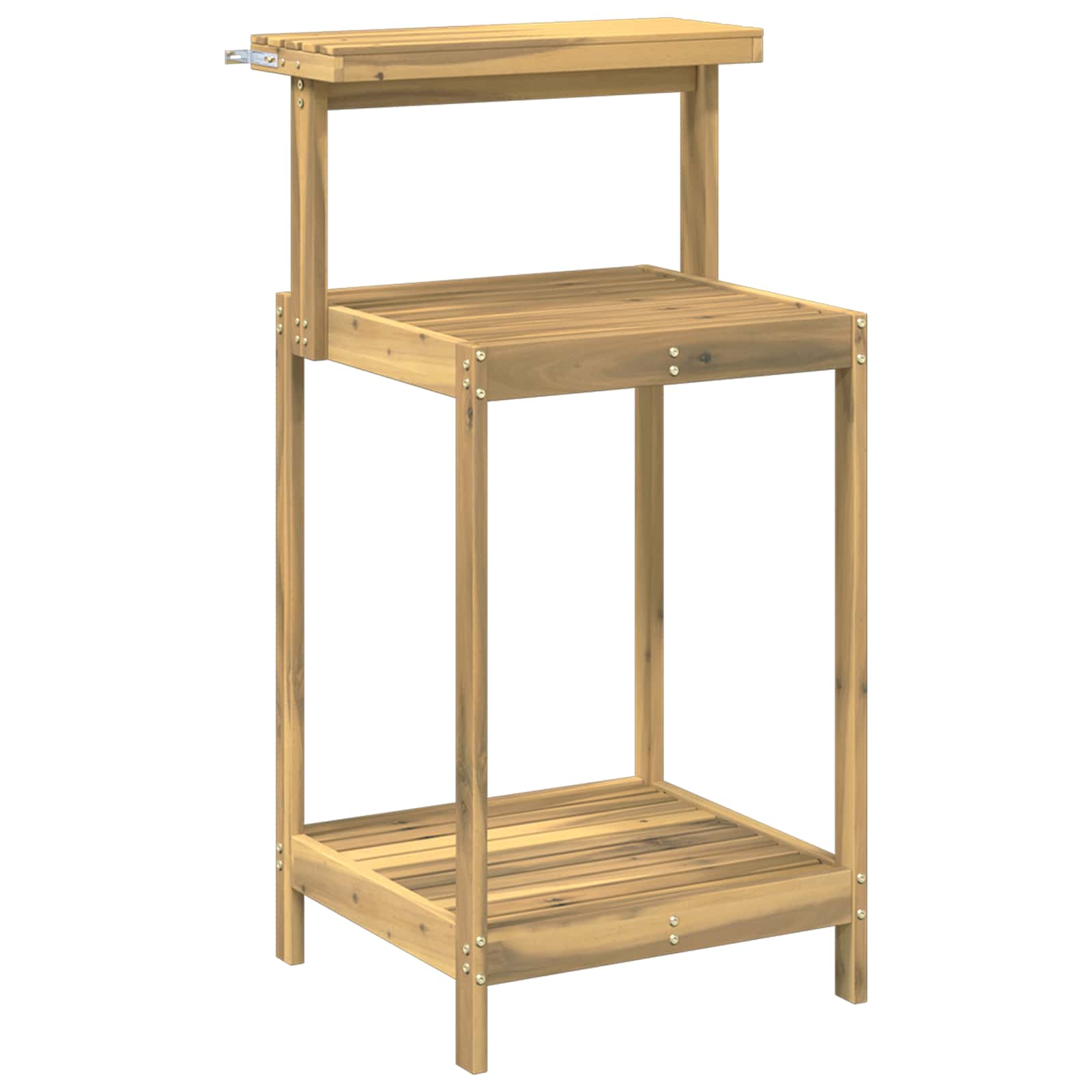Banco da Giardinaggio Esterno 56,5 x 48,5 x 107 cm Bianco