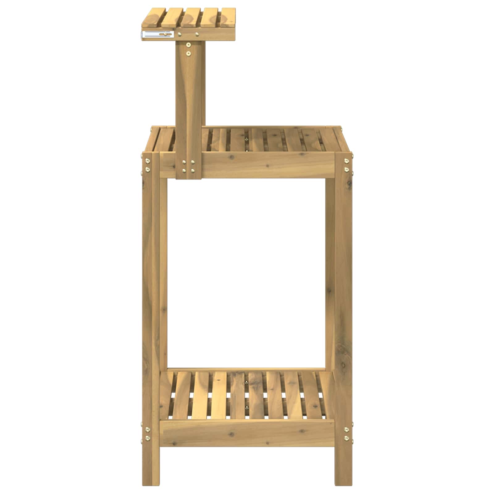 Banco da Giardinaggio Esterno 56,5 x 48,5 x 107 cm Bianco