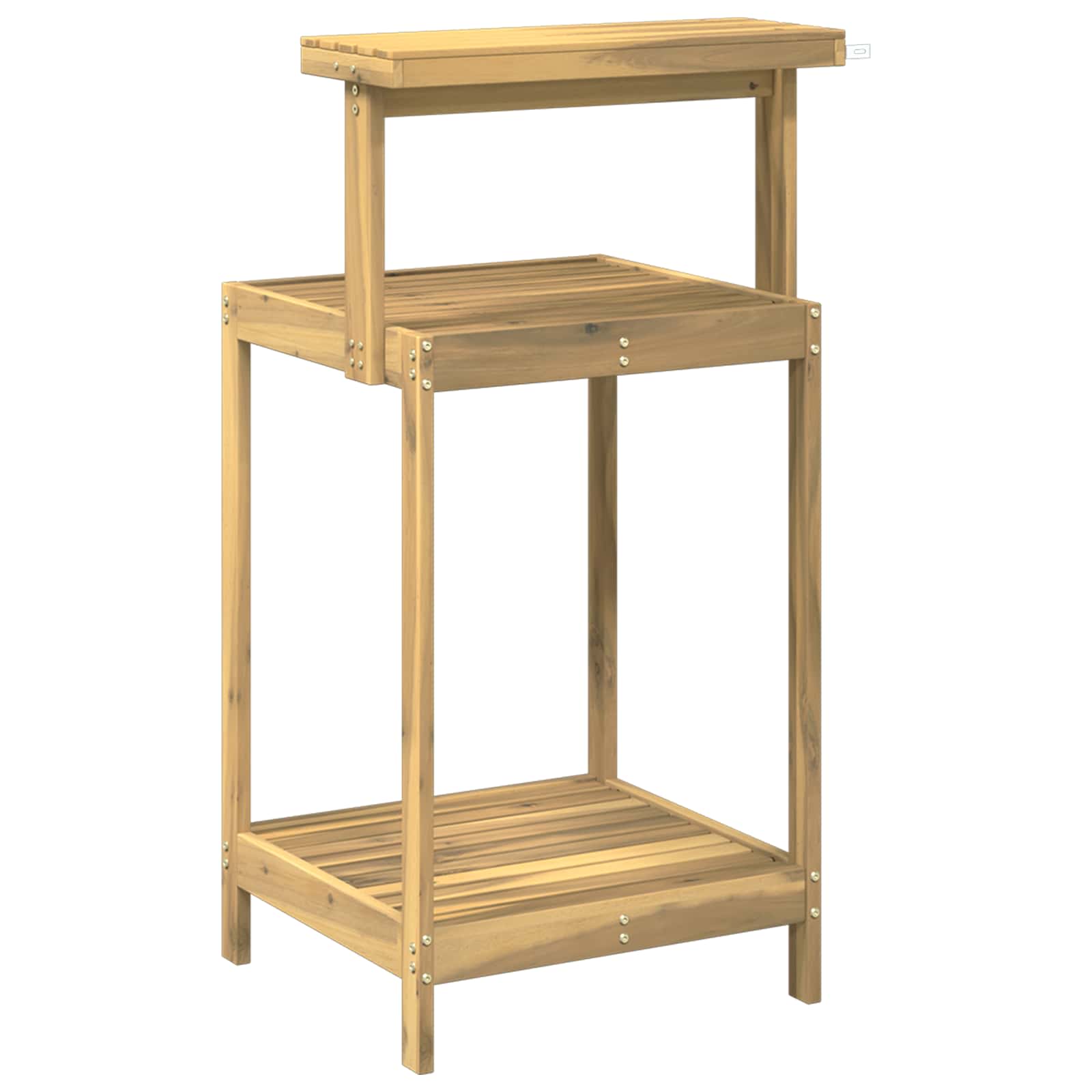 Banco da Giardinaggio Esterno 56,5 x 48,5 x 107 cm Bianco