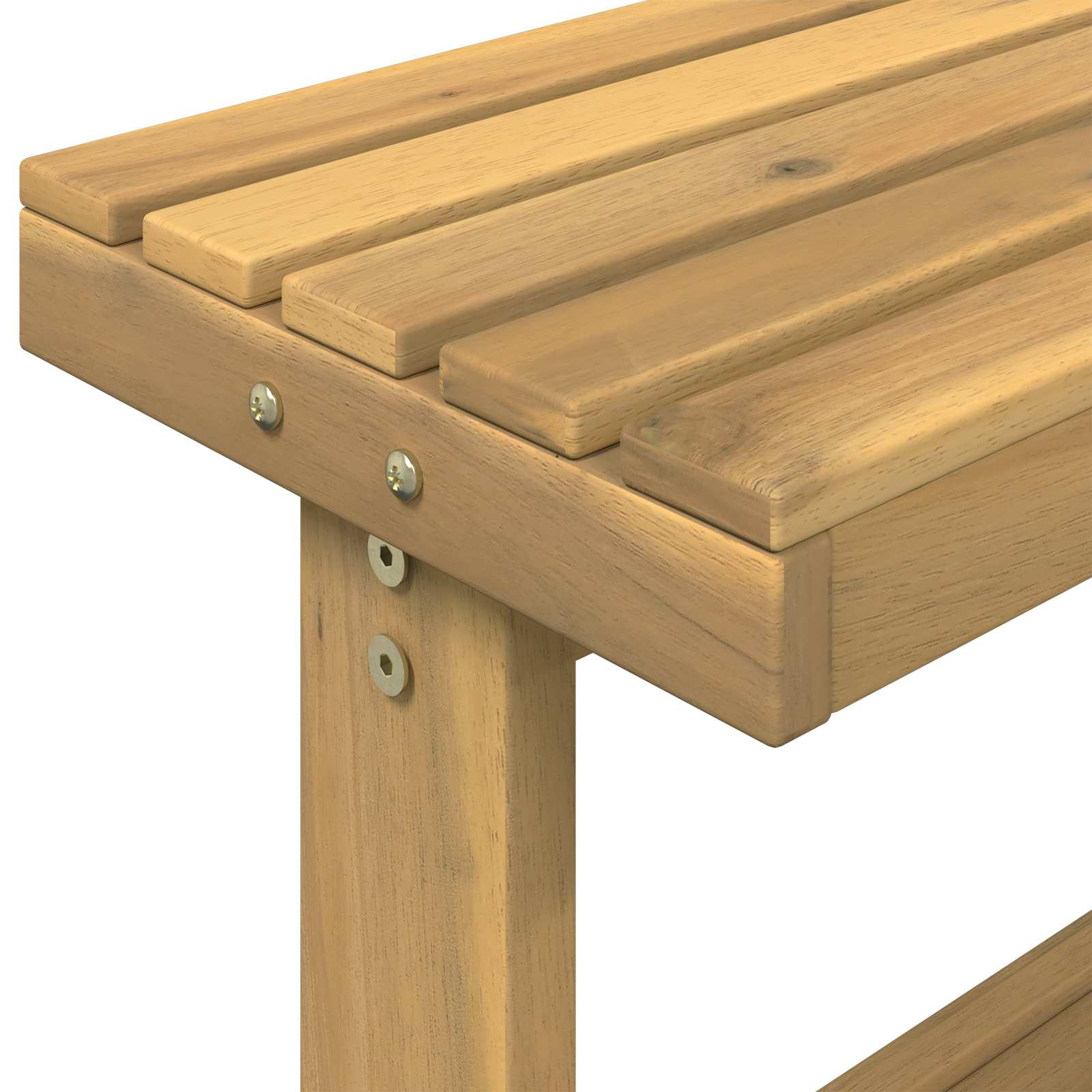 Banco da Giardinaggio Esterno 56,5 x 48,5 x 107 cm Bianco