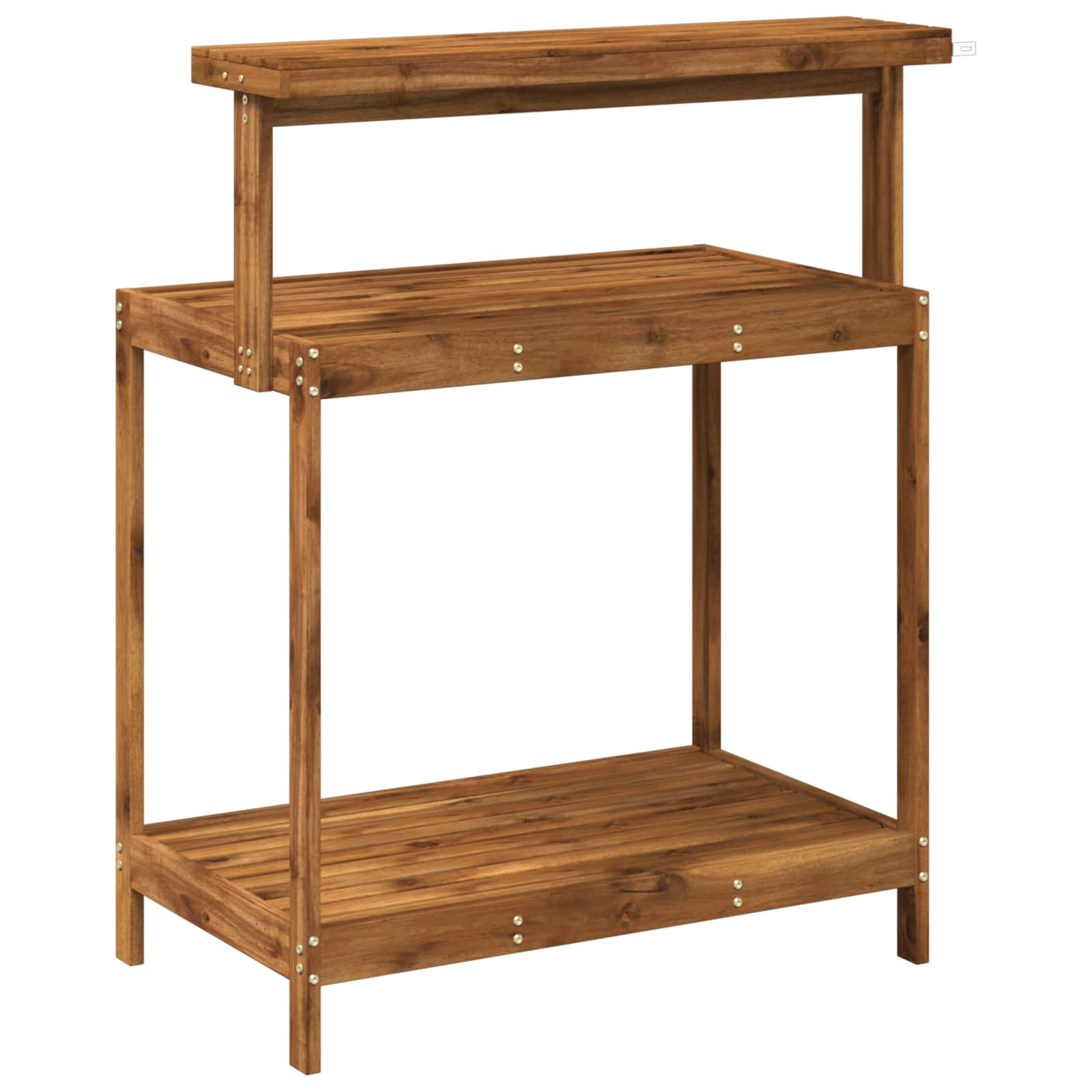Banco da Giardinaggio Esterno 86,5 x 48,5 x 106 cm Naturale