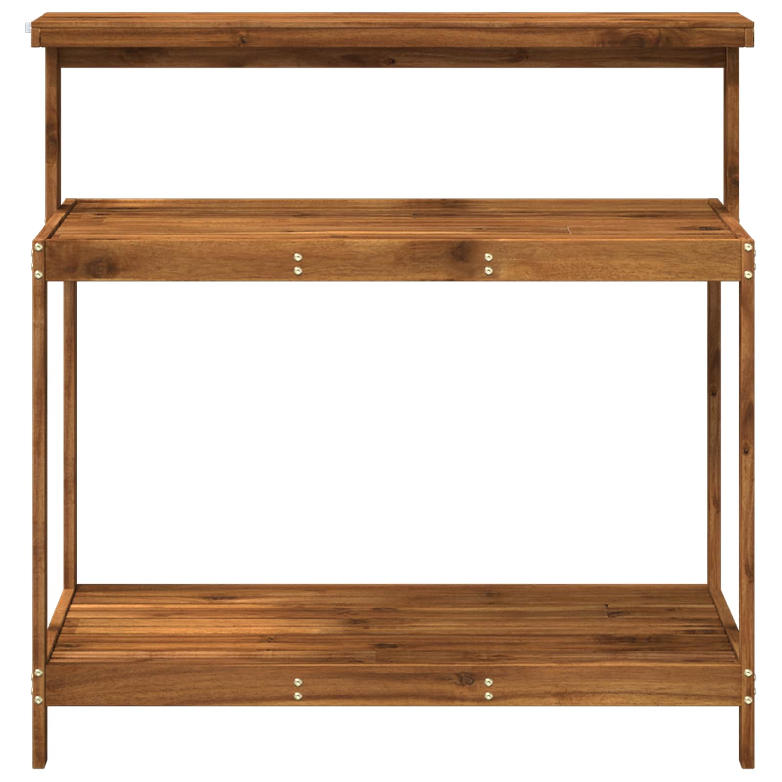 Banco da Giardinaggio Esterno 111,5 x 48,5 x 107 cm Naturale