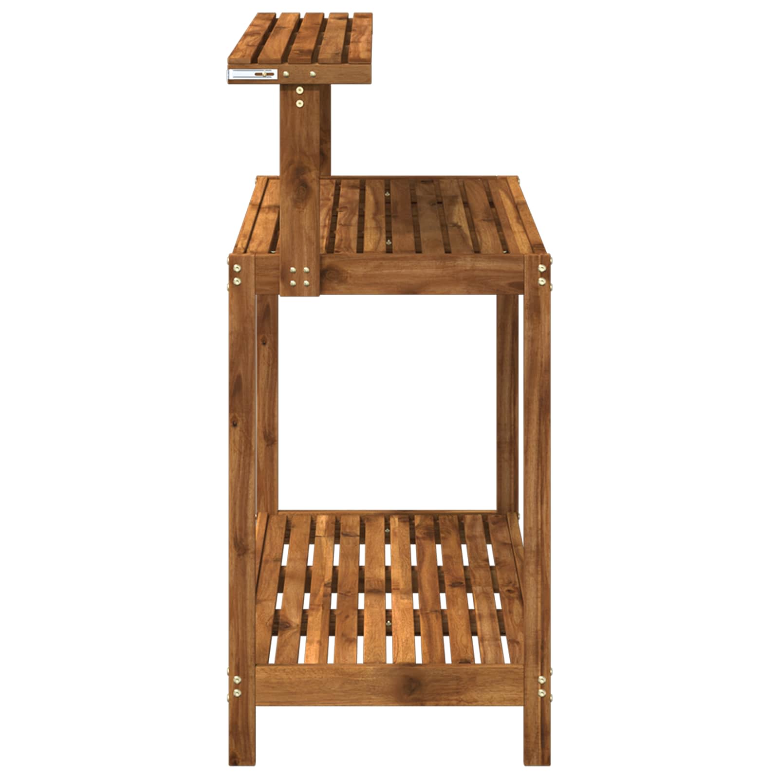 Banco da Giardinaggio Esterno 111,5 x 48,5 x 107 cm Naturale