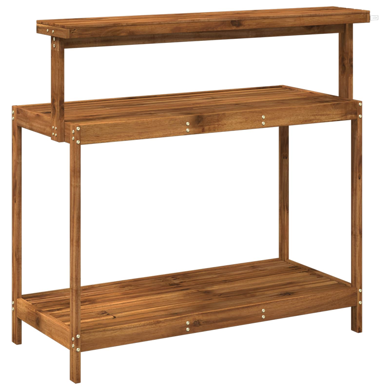 Banco da Giardinaggio Esterno 111,5 x 48,5 x 107 cm Naturale