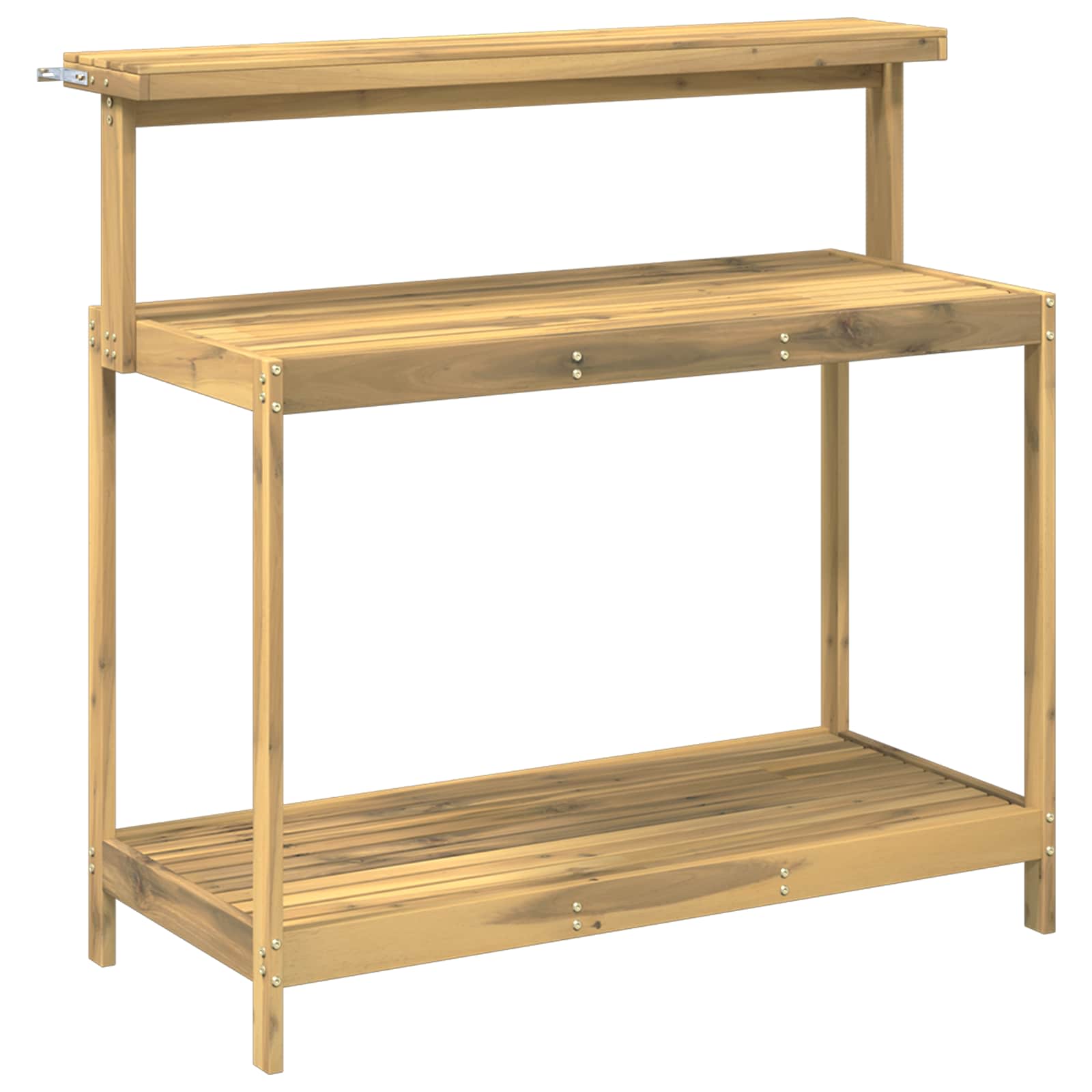 Banco da Giardinaggio Esterno 111,5 x 48,5 x 107 cm Bianco