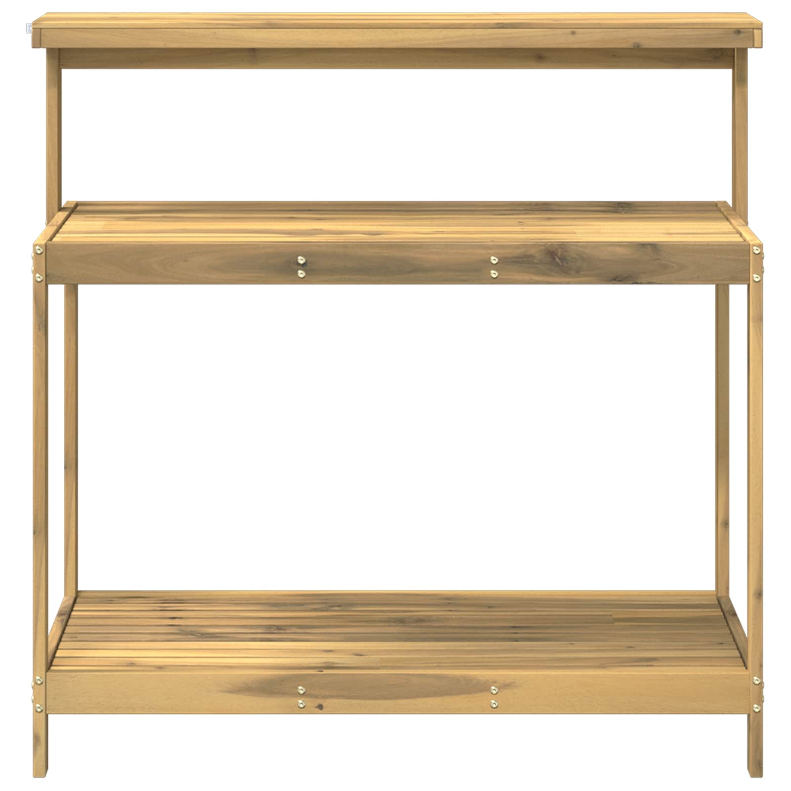 Banco da Giardinaggio Esterno 111,5 x 48,5 x 107 cm Bianco