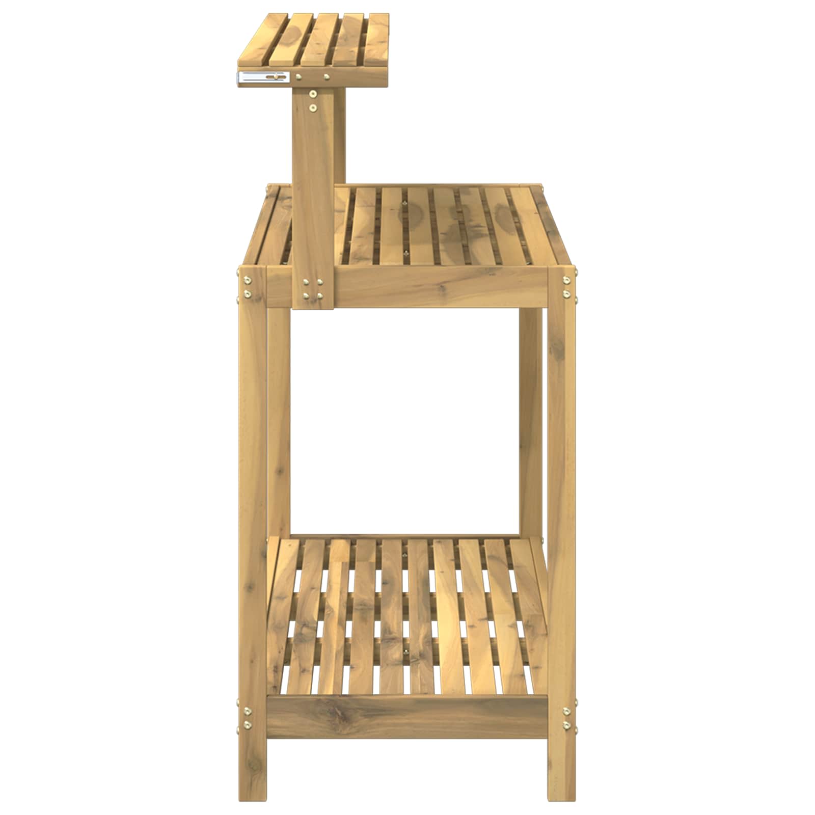 Banco da Giardinaggio Esterno 111,5 x 48,5 x 107 cm Bianco