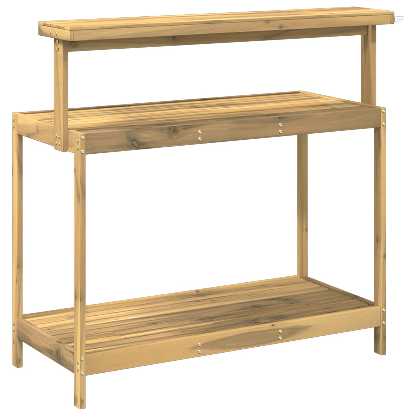 Banco da Giardinaggio Esterno 111,5 x 48,5 x 107 cm Bianco